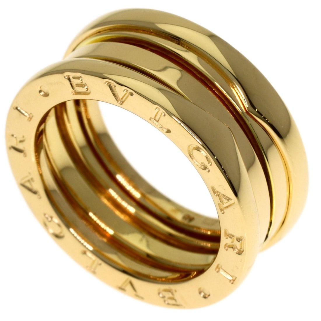 Bvlgari B Zero1 2 Band Ring K18 Yellow Gold: Bvlgari B Zero1 2 Band Ring K18 Yellow Gold K18 Yellow Gold Bvlgari B Zero1 2 Band Ring is a striking piece featuring 18k gold metal with a signature. This ring boasts a unique 2-band design,