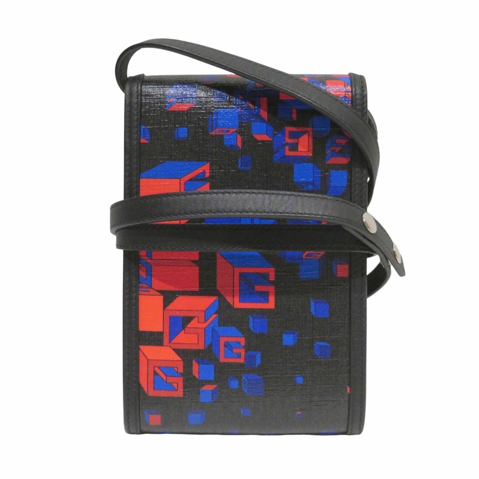 Canvas Leather Shoulder Bag Gucci - 2