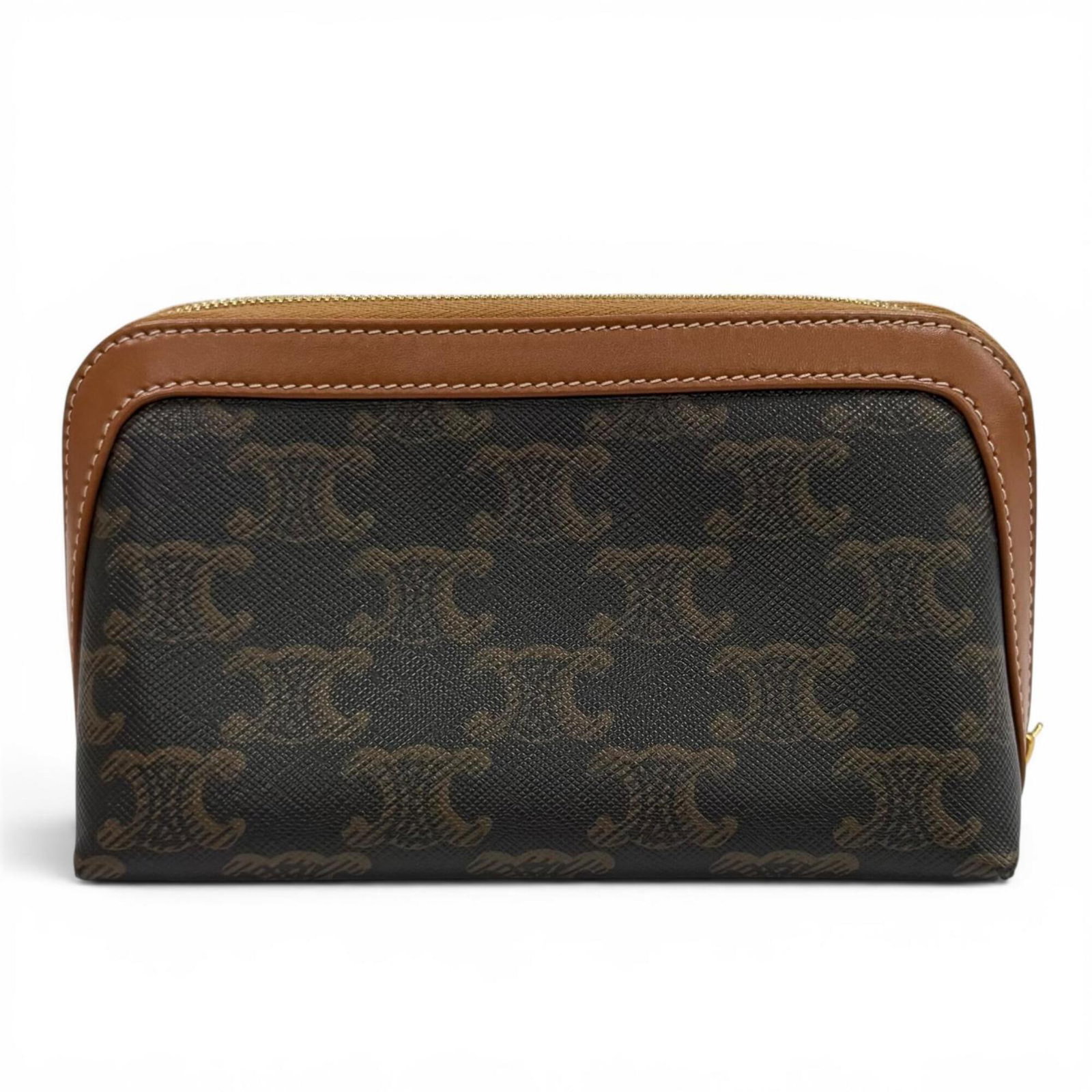 Canvas Leather Celine Pouch - 2