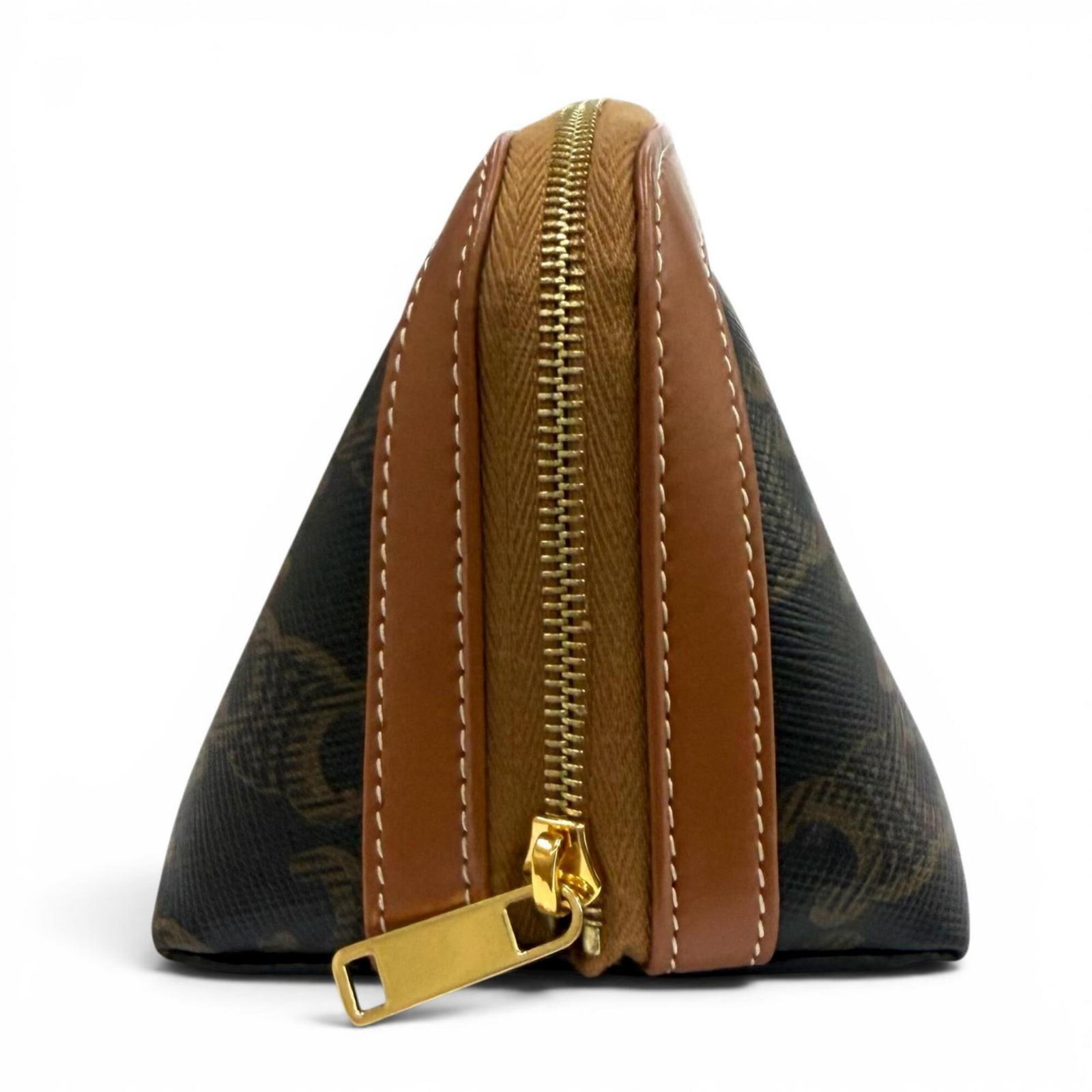Canvas Leather Celine Pouch - 3