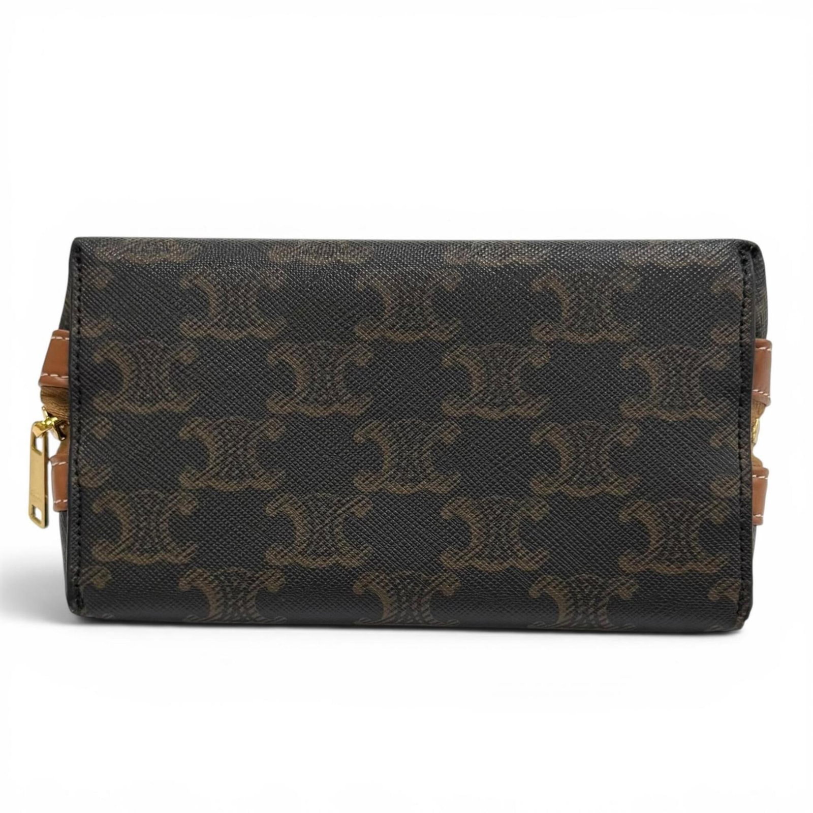 Canvas Leather Celine Pouch - 4