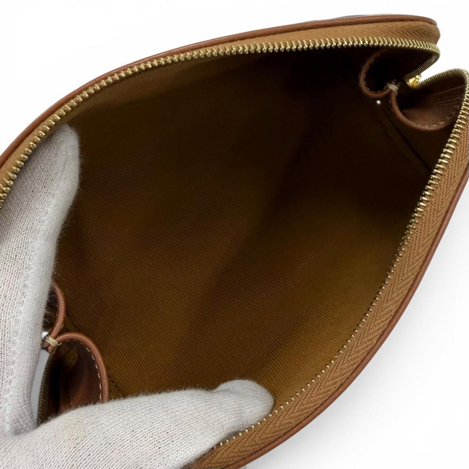 Canvas Leather Celine Pouch - 5