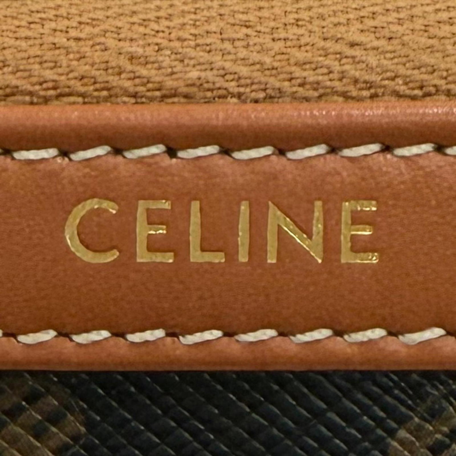 Canvas Leather Celine Pouch - 7