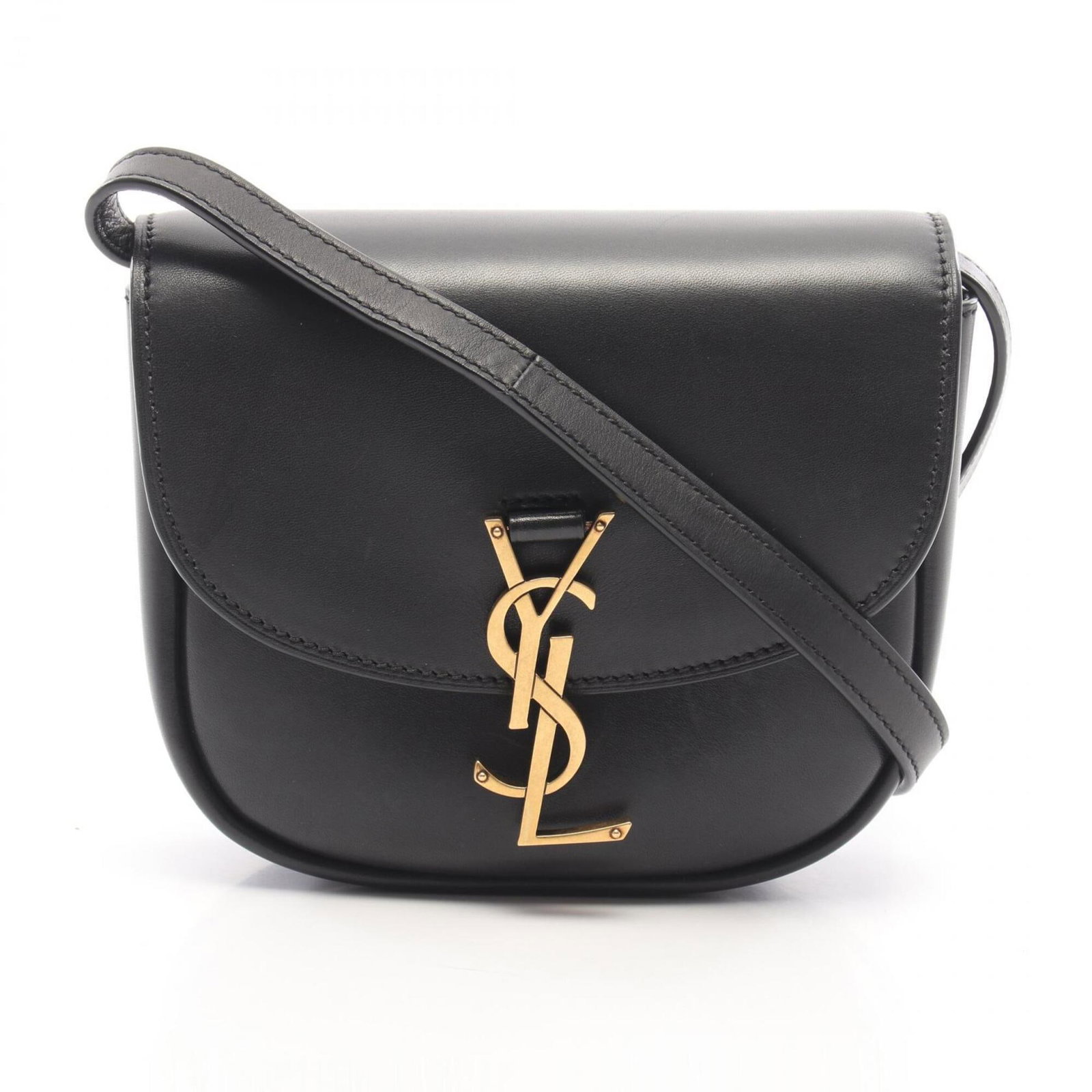 Leather Yves Saint Laurent Handbag Shoulder Bag: Leather Yves Saint Laurent Handbag Shoulder Bag Black leather shoulder bag from Yves Saint Laurent, measuring 15cm x 16cm x 5.5cm. This sleek and stylish bag features high-quality leather