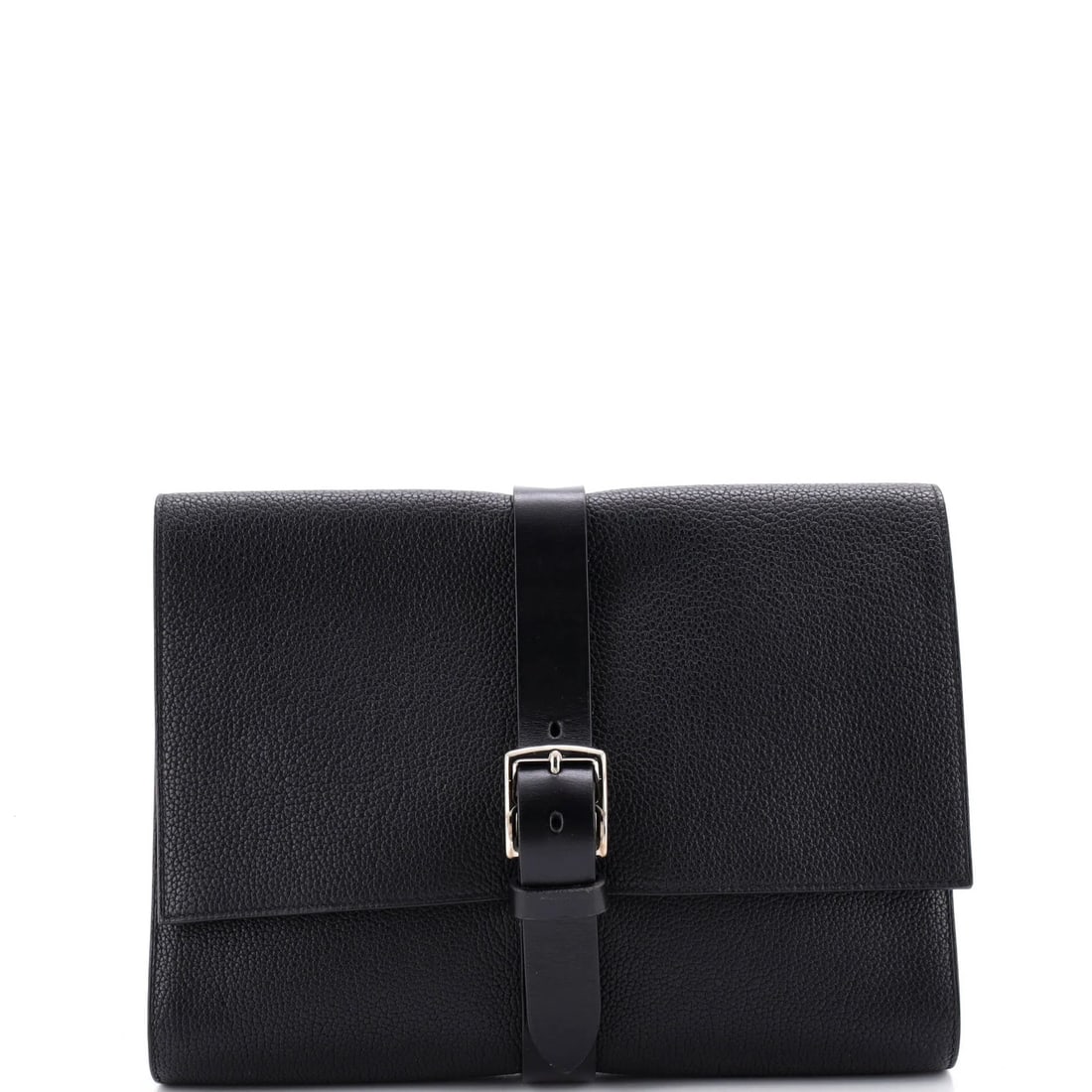 Hermes Etriviere II Folder Pouch Togo 29: Hermes Etriviere II Folder Pouch Togo 29 The Hermes Etriviere II Folder Pouch Togo 29 is a sleek and sophisticated black leather clutch, measuring 29cm in size, with a handle drop of 2 inches. Minor