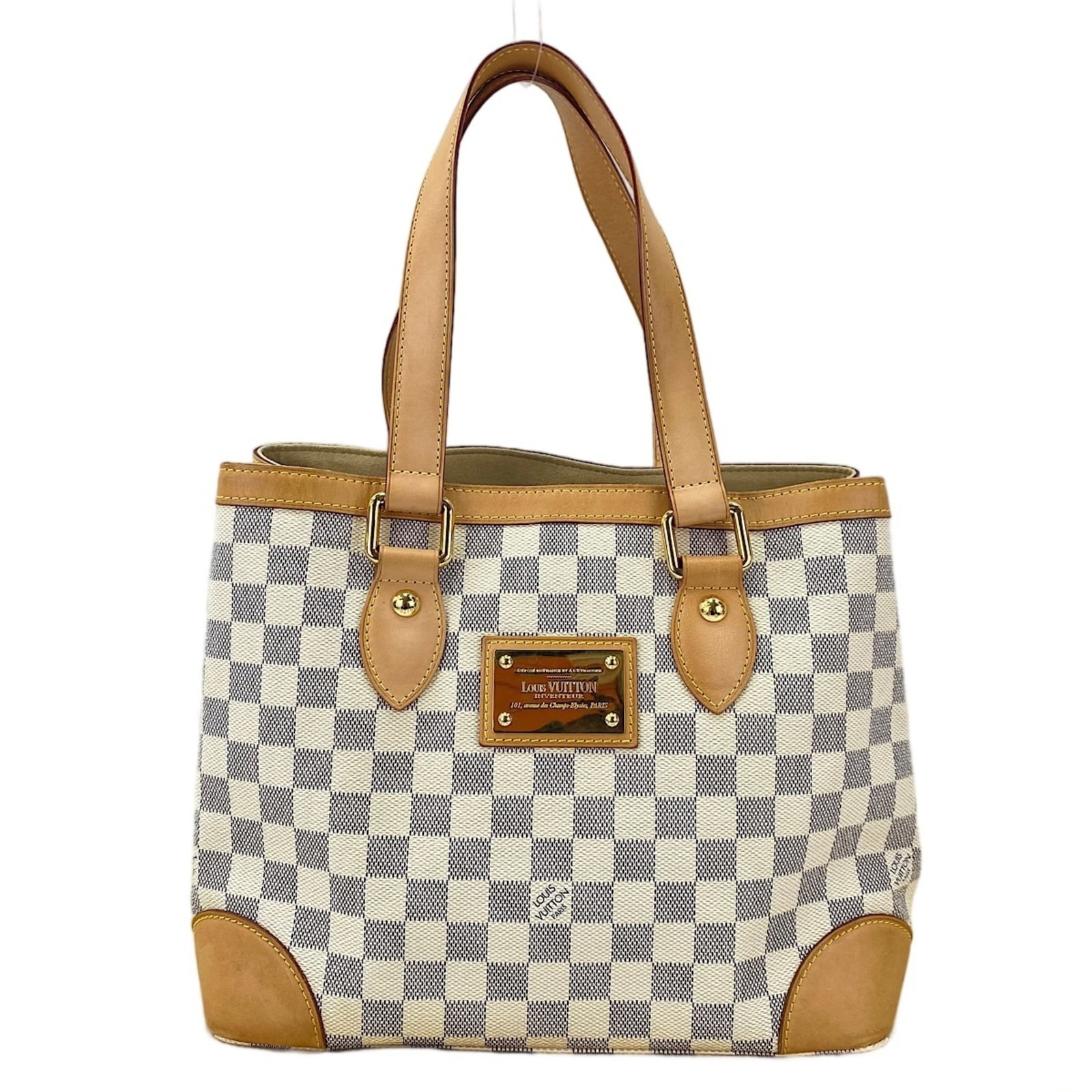 Tote Bag Louis Vuitton: Tote Bag Louis Vuitton White Damier Azur Louis Vuitton Tote Bag. This classic tote bag features the iconic Damier Azur pattern and is made of high-quality materials. Measuring 24cm x 28cm x 17.5cm,