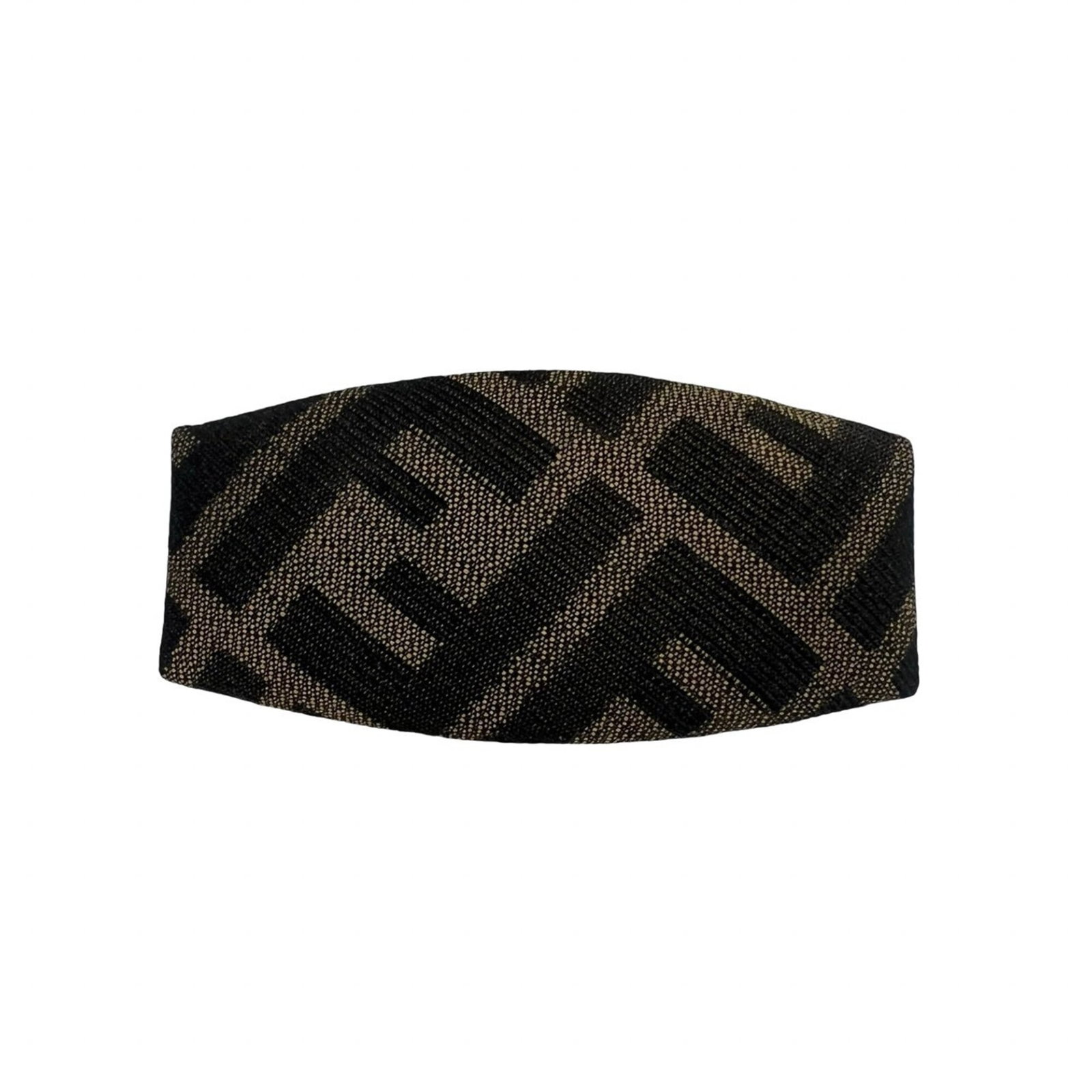 Canvas barrette Fendi: Canvas barrette Fendi Canvas barrette Fendi bears a signature. Made from canvas, this barrette measures 4.9cm x 9.3cm. The black and khaki color options add a touch of elegance to any hairstyle. Item 