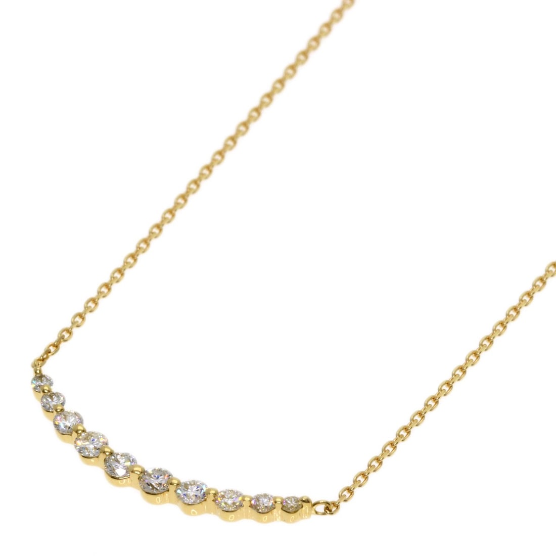Diamond Necklace K18 Yellow Gold Vendome: Diamond Necklace K18 Yellow Gold Vendome K18 Yellow Gold Vendome Diamond Necklace boasts a stunning 0.3ct diamond centerpiece, set in 17.7-inch length of K18 yellow gold. The necklace's sleek design