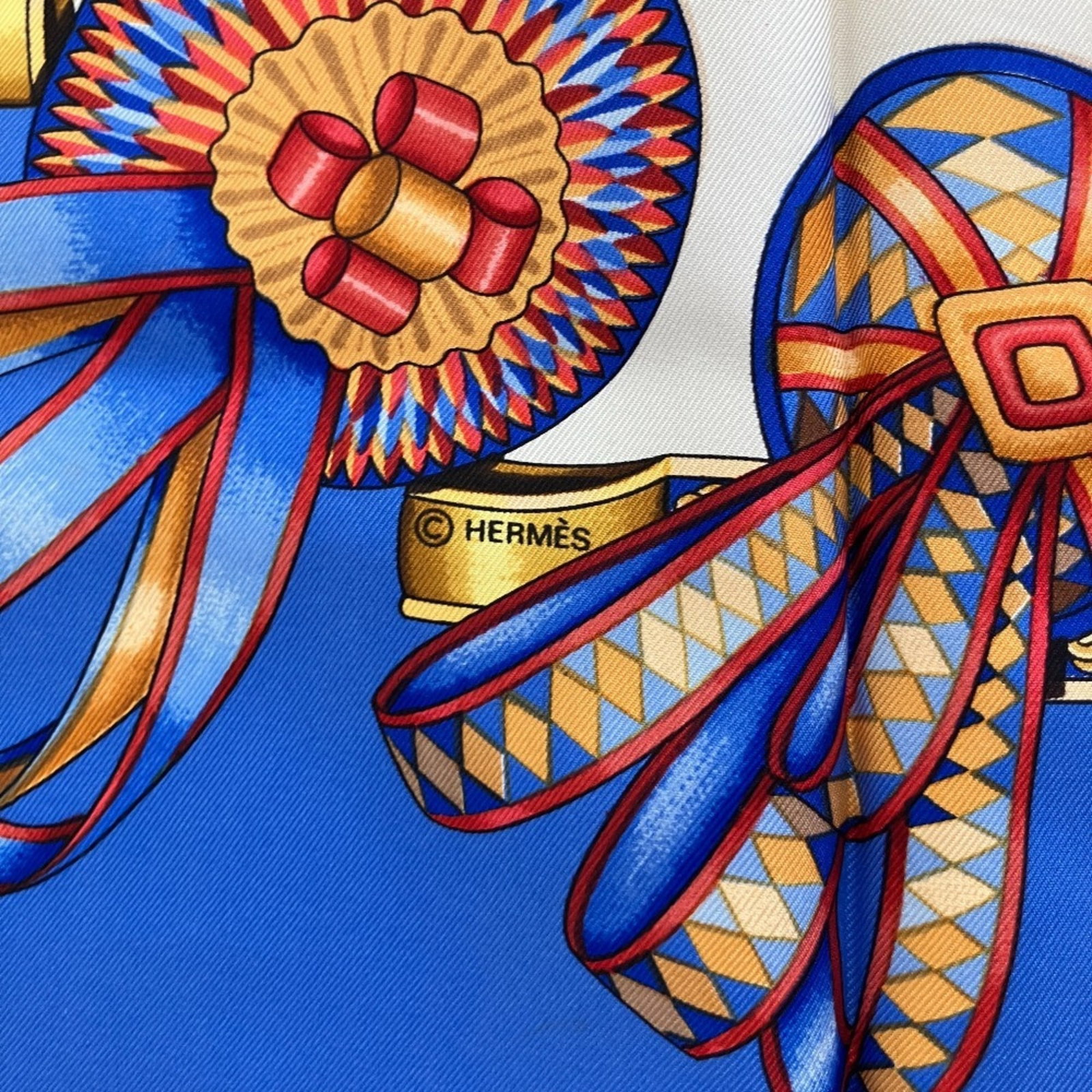 Silk Hermes Scarf - 4