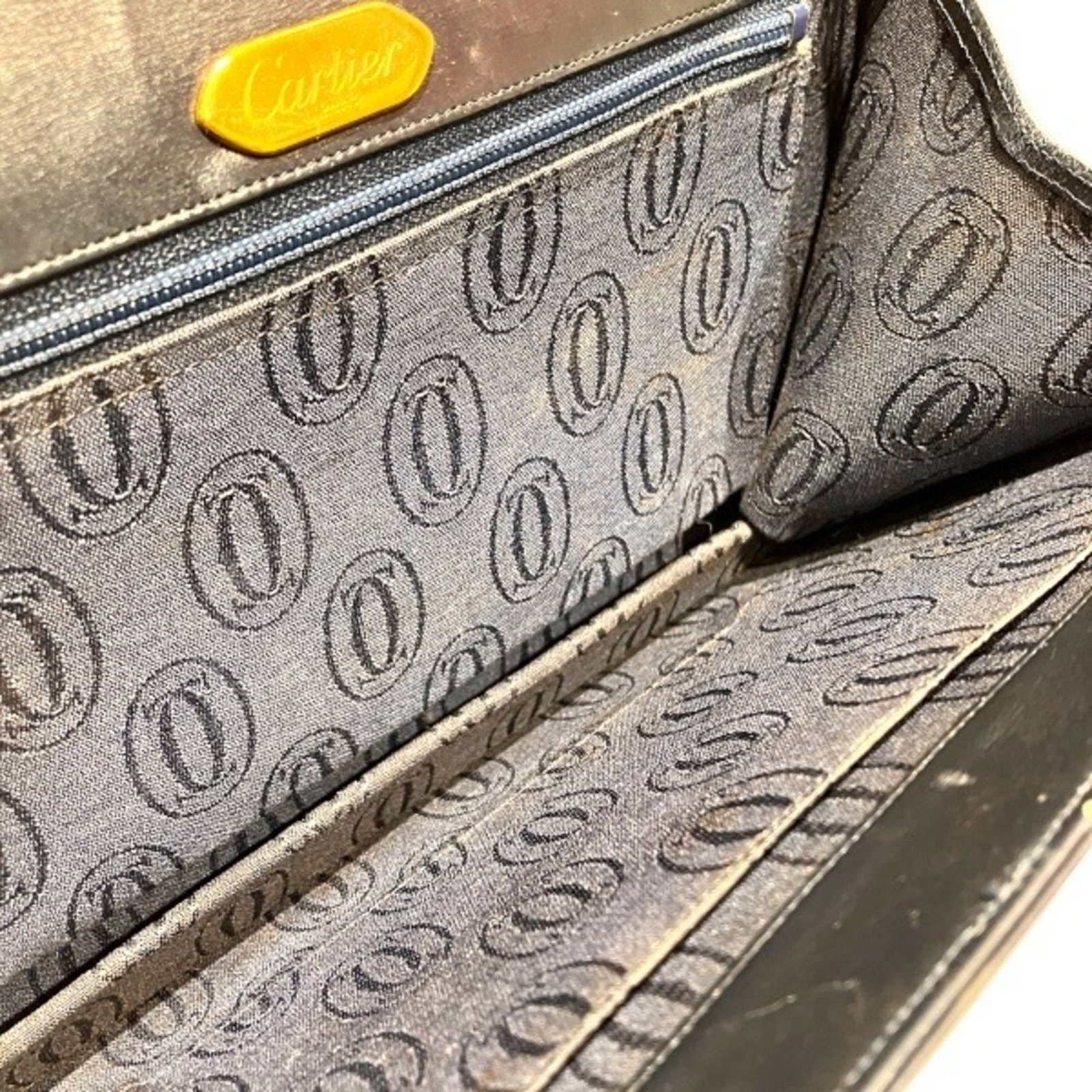 Cartier Handbag Shoulder Bag Leather - 5