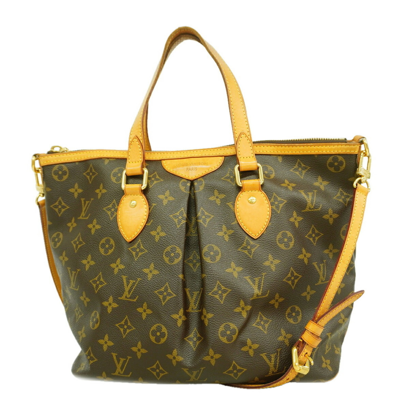 Handbag Louis Vuitton: Handbag Louis Vuitton Brown Louis Vuitton handbag with dimensions 28cm x 29.5cm x 16cm, featuring a classic design and signature monogram pattern. This stylish bag is made of high-quality materials an