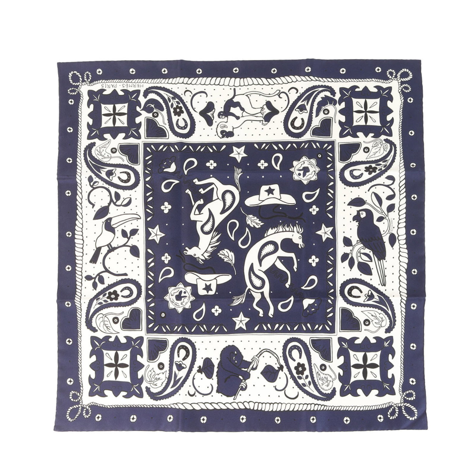 Hermes Silk Bandana: Hermes Silk Bandana The Hermes Silk Bandana is a high-quality, black silk bandana made from luxurious materials, measuring 55cm x 55cm. This classic design bears a signature, adding a touch of eleganc