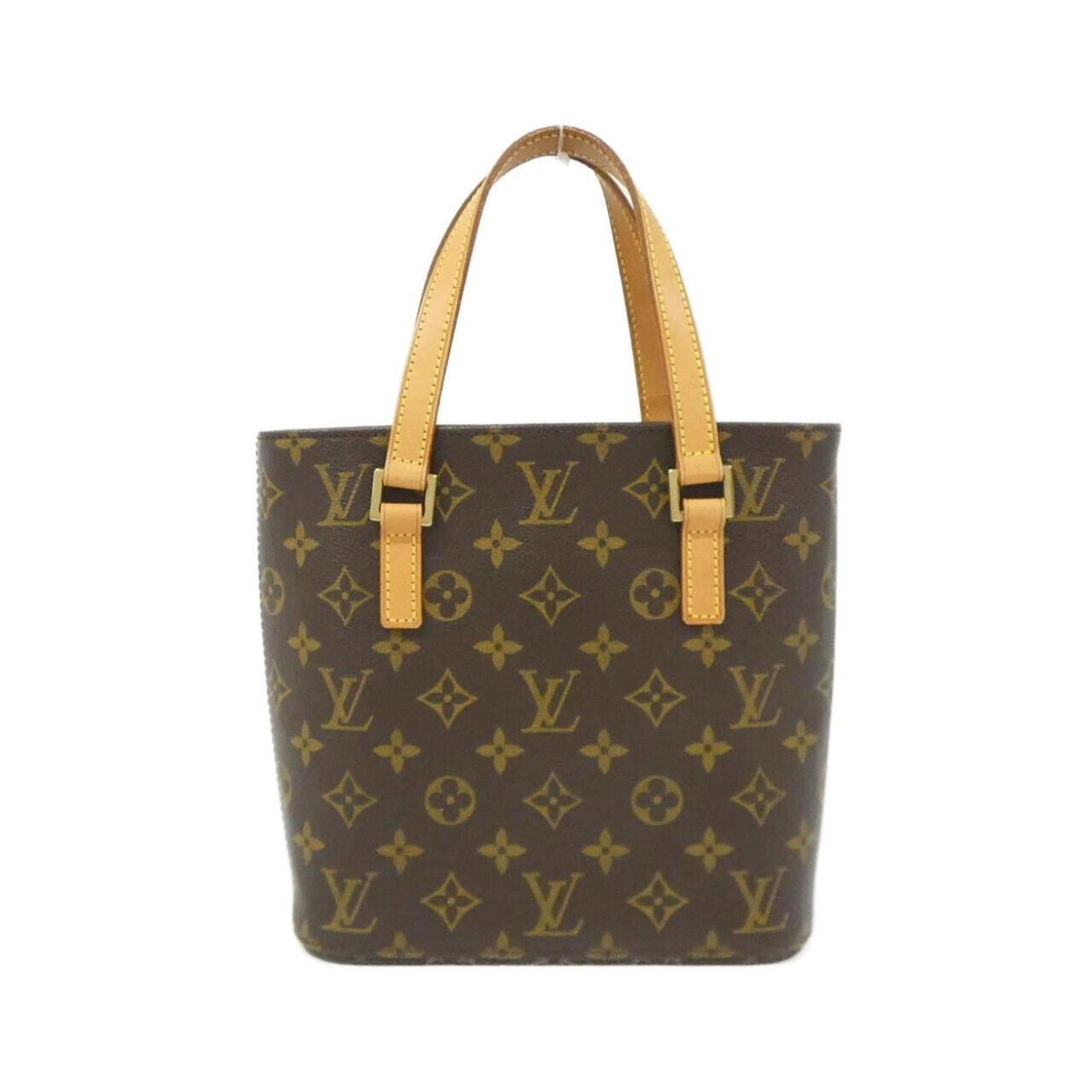 Louis Vuitton Handbag Coated Canvas: Louis Vuitton Handbag Coated Canvas Coated canvas construction lends a durable, long-lasting feel to this Louis Vuitton handbag, while its brown hue provides a timeless, versatile base. Measuring