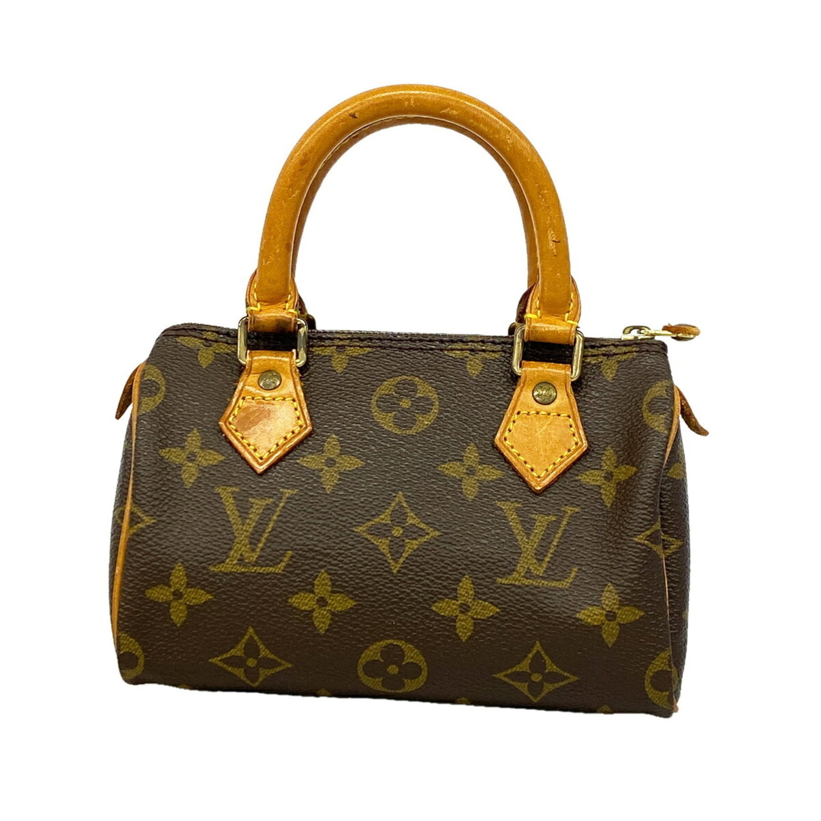 Handbag Louis Vuitton: Handbag Louis Vuitton Brown Louis Vuitton handbag with dimensions 10cm x 16cm x 7cm. This classic design features a timeless combination of style and functionality. The bag's signature monogram