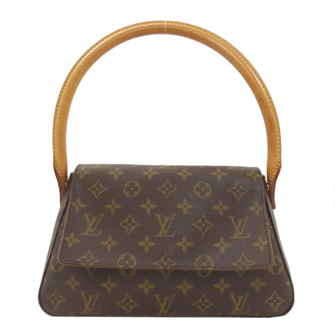 Louis Vuitton M51147 Mini Looping Handbag Monogram Canvas: Louis Vuitton M51147 Mini Looping Handbag Monogram Canvas Brown Monogram Canvas Mini Looping Handbag from LOUIS VUITTON. This LOUIS VUITTON M51147 Mini Looping Handbag features a signature and is