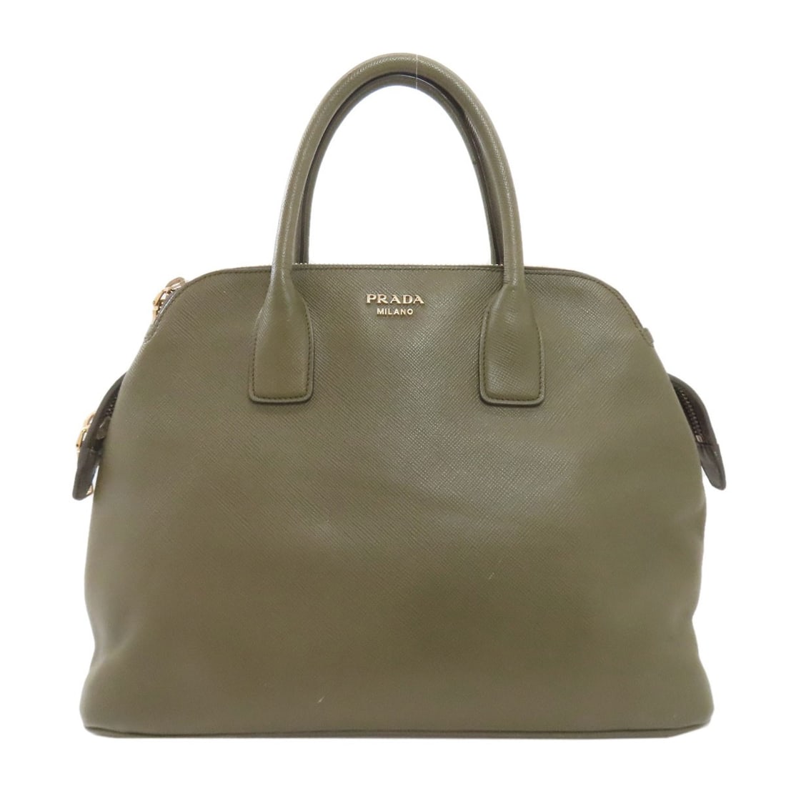 Logo Handbag Hardware Prada Safiano: Logo Handbag Hardware Prada Safiano Safiano leather exterior in a vibrant green hue, a hallmark of PRADA's signature style, adds a pop of color to this logo handbag. The iconic PRADA logo is