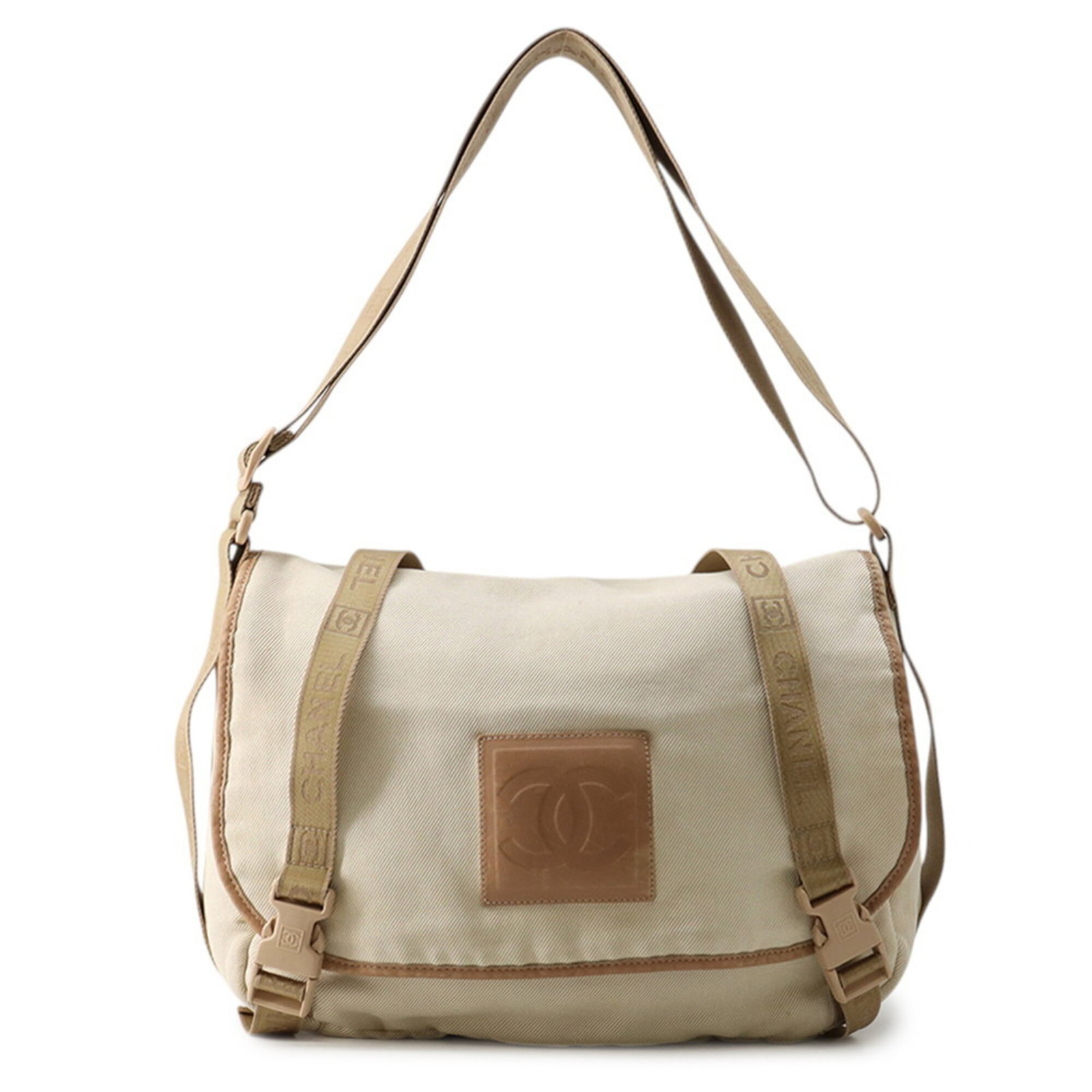 Canvas leather shoulder bag handbag: Canvas leather shoulder bag handbag Canvas leather shoulder bag with a classic design, featuring beige brown canvas and gold leather accents, and a timeless ivory color. This elegant handbag measures