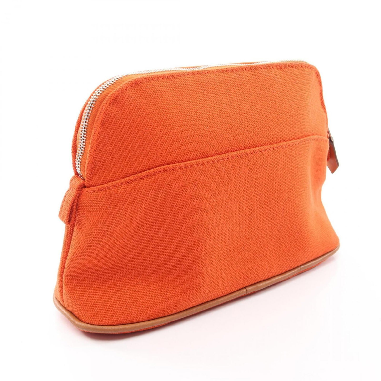 Canvas leather Hermes pouch - 2
