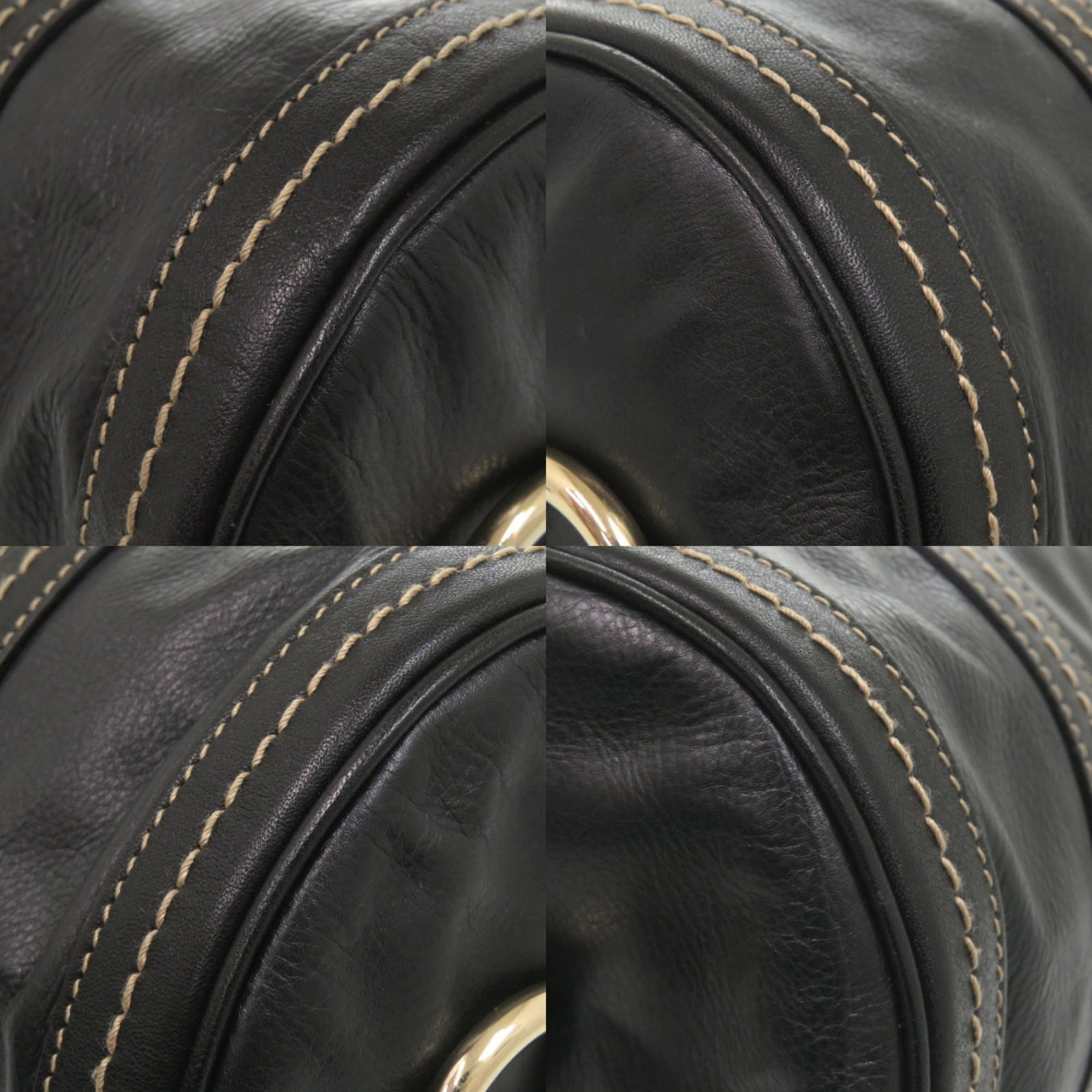 Handbag Leather Gucci - 4