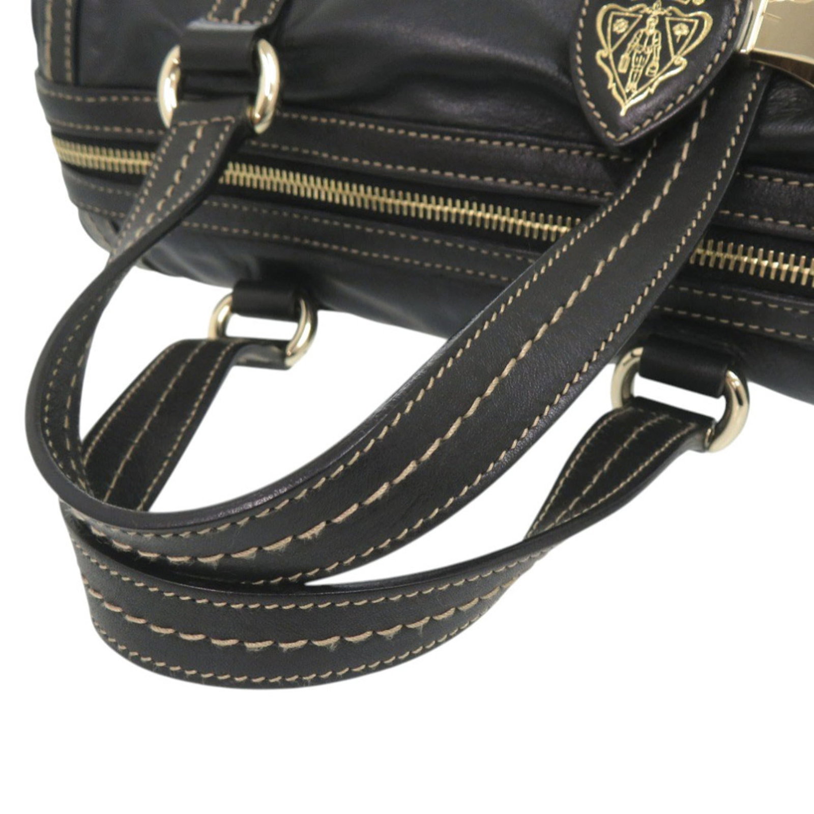 Handbag Leather Gucci - 5