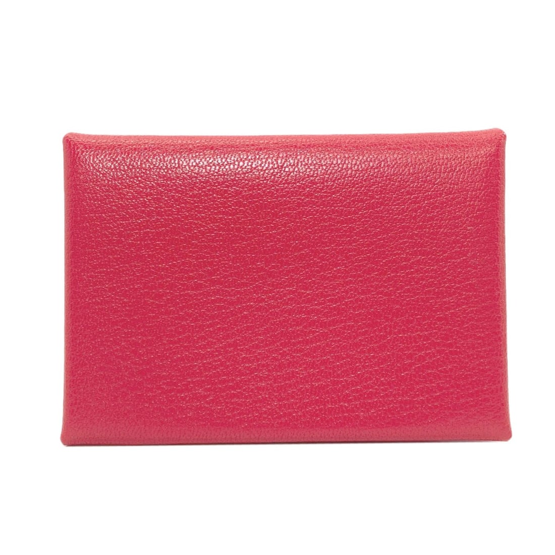 Hermes Calvi Duo Rose Extreme Silverhardware Card Case Chevre Shamquila: Hermes Calvi Duo Rose Extreme Silverhardware Card Case Chevre Shamquila Pink Chevre Shamquila Card Case with Extreme Silver Hardware. This Hermes Calvi Duo Rose card case boasts a striking pink exteri