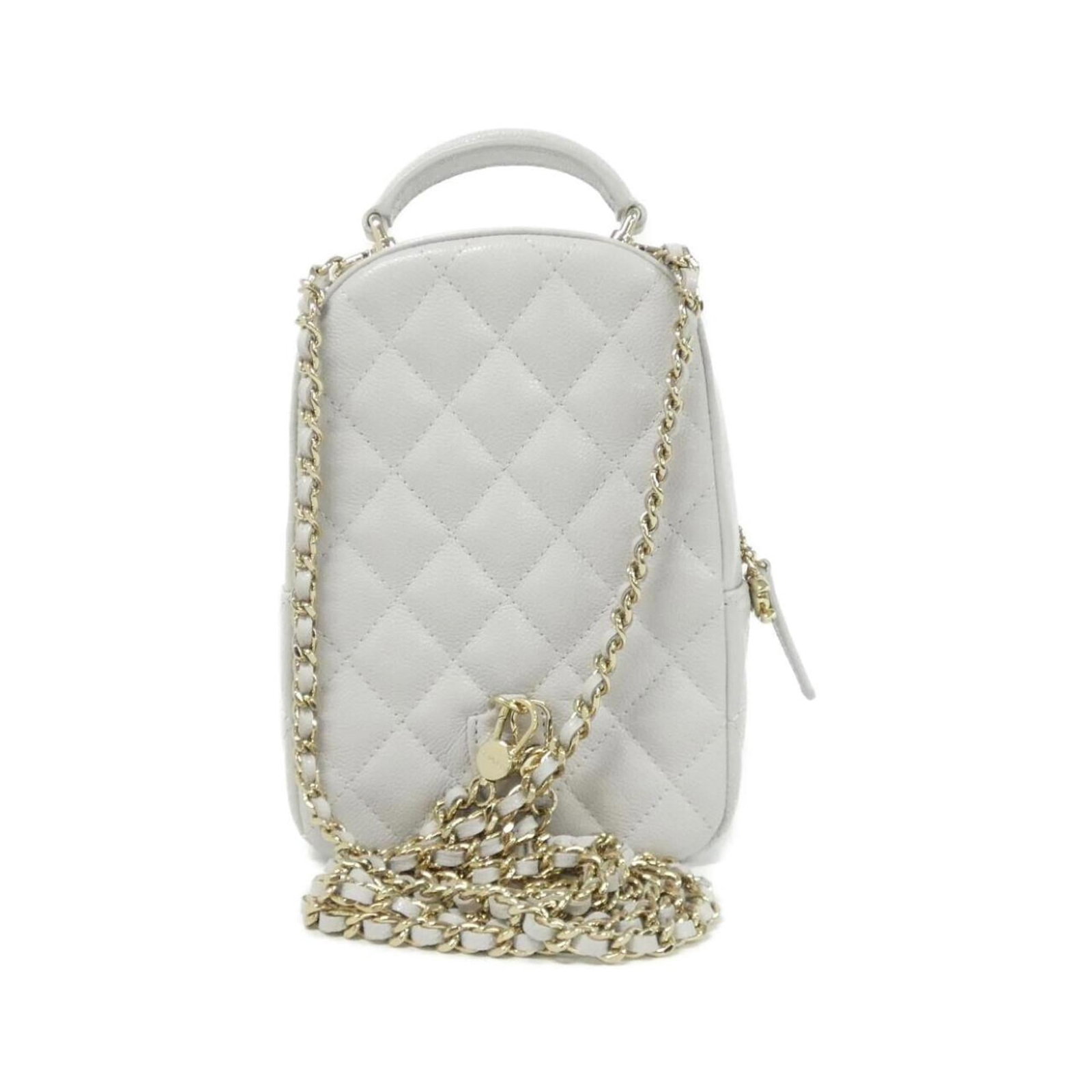Calfskin Grained Chanel Backpack - 2