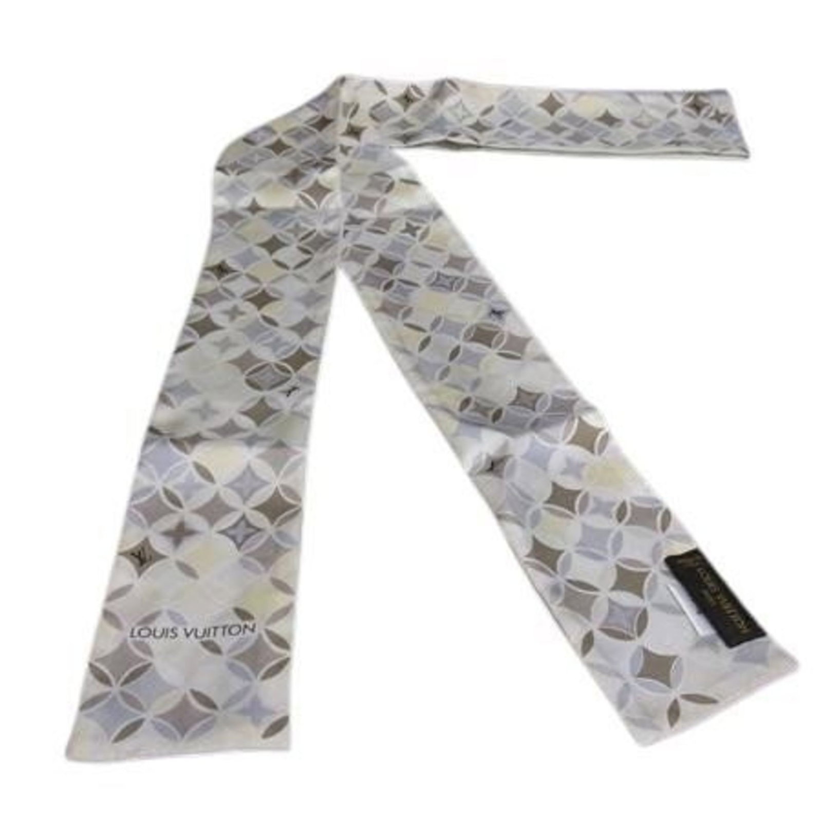 Silk Louis Vuitton Scarf: Silk Louis Vuitton Scarf Silk Louis Vuitton Scarf, 100% silk, multi-color design, and 51.18'' x 2.55'' size. This scarf is made from high-quality silk, features a unique multi-color design, and is a c