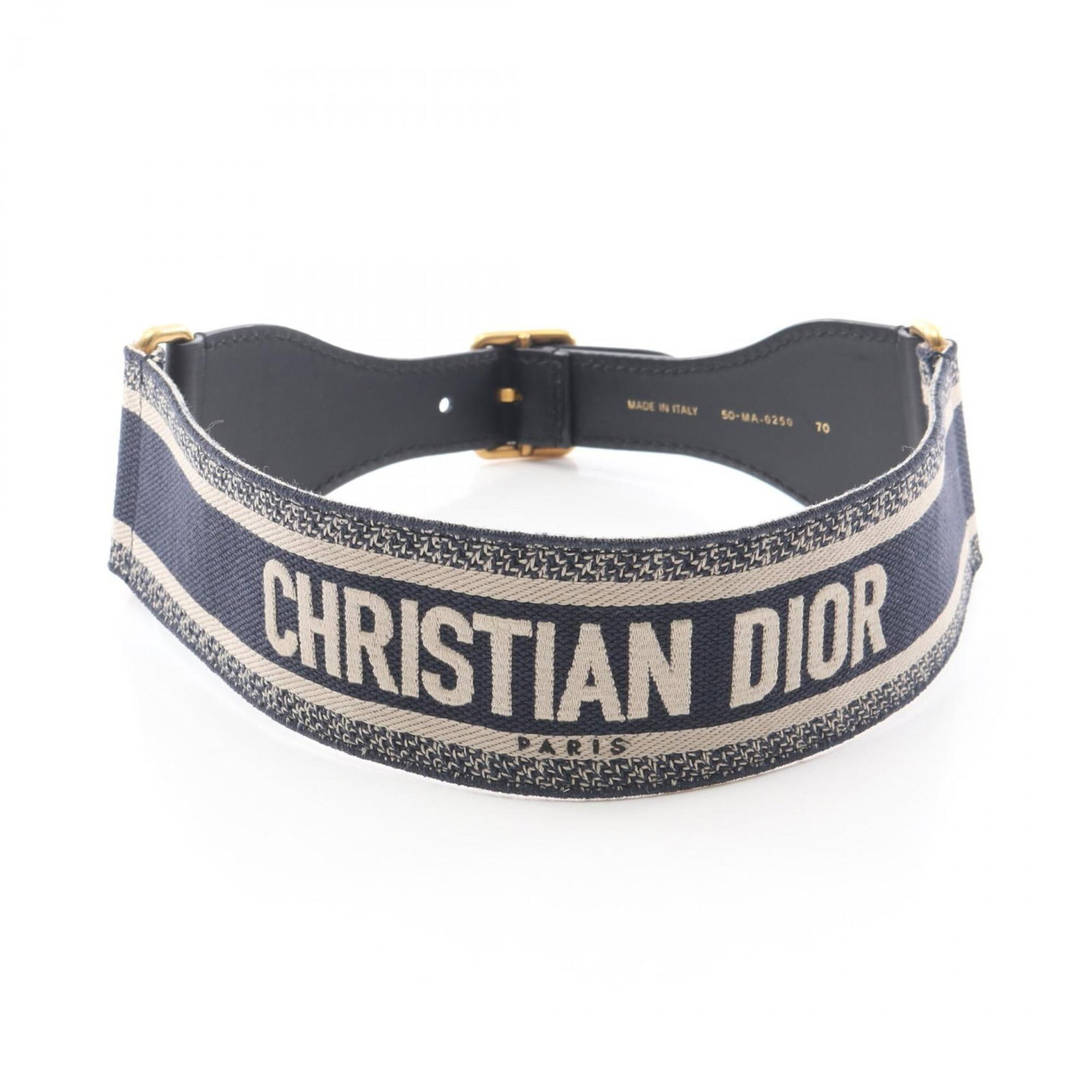 Standard Belt Dior Christian: Standard Belt Dior Christian Canvas and leather blend in a classic navy hue, defining the look of this Standard Belt Dior Christian. Measuring 67cm-72cm, it offers a versatile fit. The belt's canvas