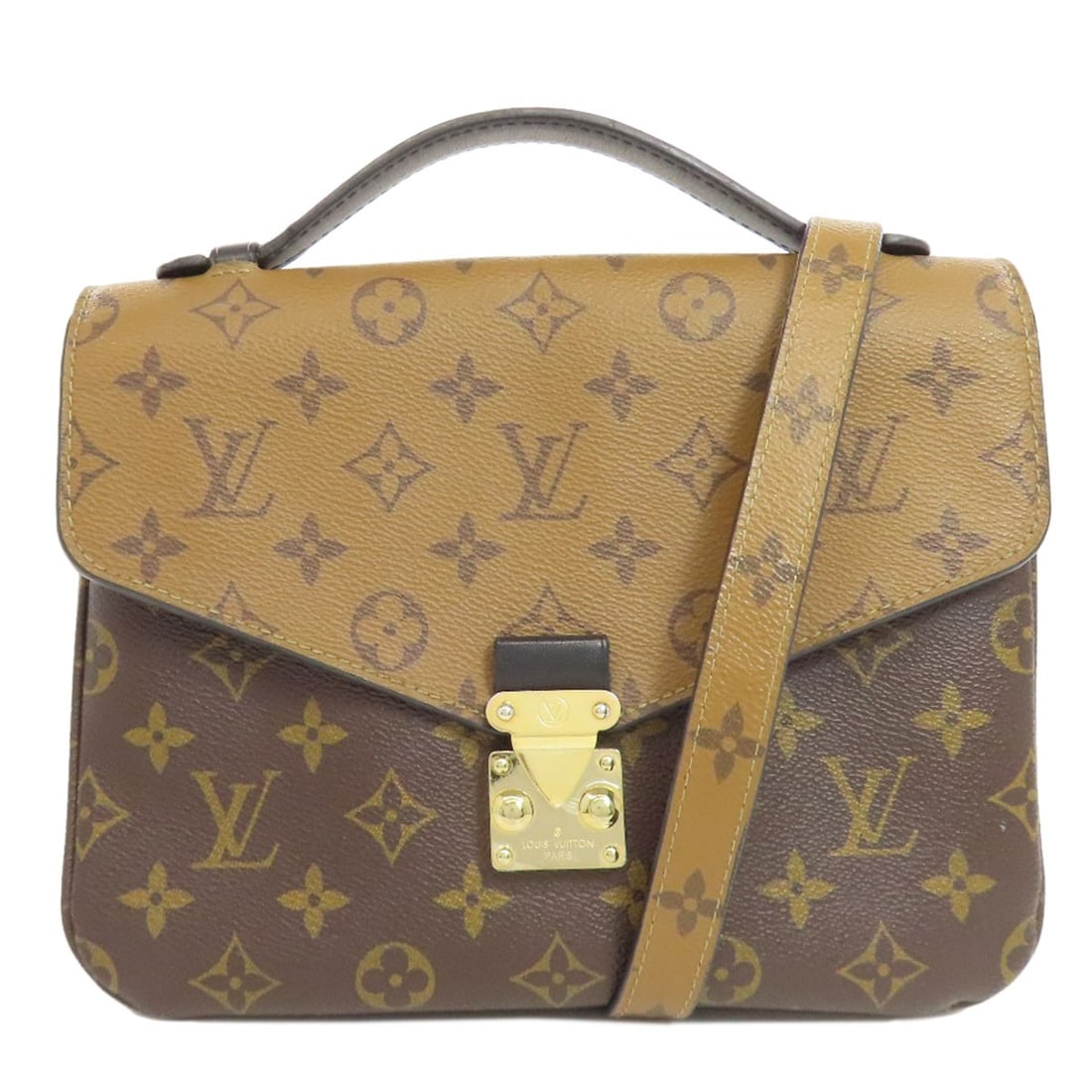 Louis Vuitton M44876 Pochette Metis Handbag Monogram Reverse: Louis Vuitton M44876 Pochette Metis Handbag Monogram Reverse Item Specifics: Brand: LOUIS VUITTON Style: Handbag Color: Brown Type: Handbag Exterior Color: Brown Exterior Material: Monogram reverse Pr