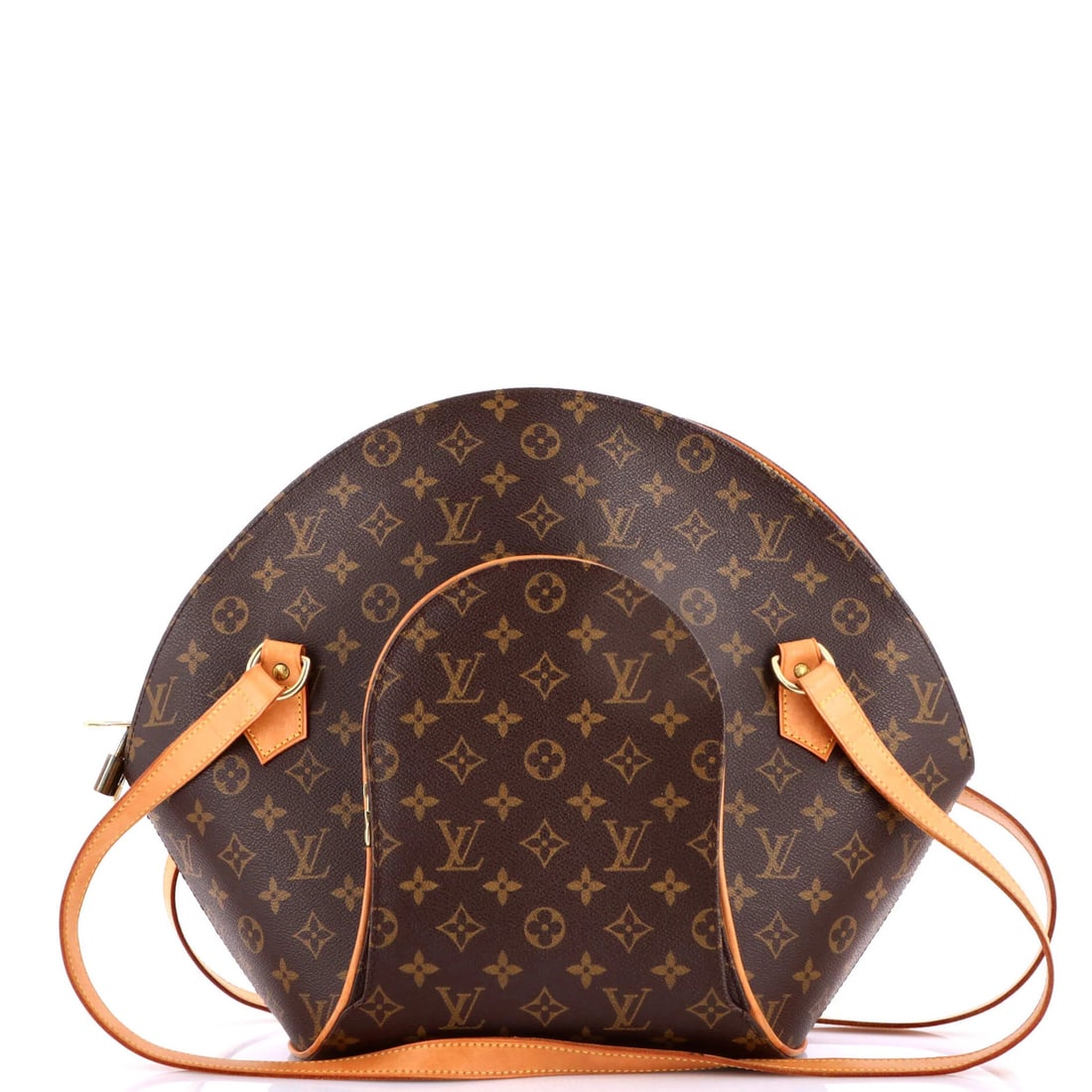 Louis Vuitton Ellipse Bag Monogram Canvas GM: Louis Vuitton Ellipse Bag Monogram Canvas GM Brown Louis Vuitton Ellipse Bag Monogram Canvas GM features a classic design with a canvas coated exterior and gold hardware. The bag has a Gm size and