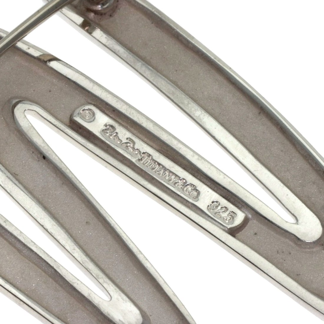 Tiffany Co Scribble Silver Brooch - 4