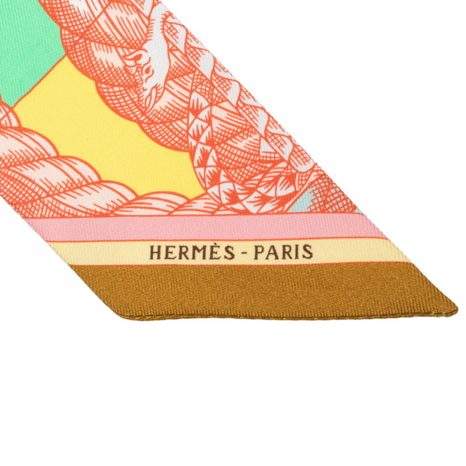 Silk Hermes Scarf - 4