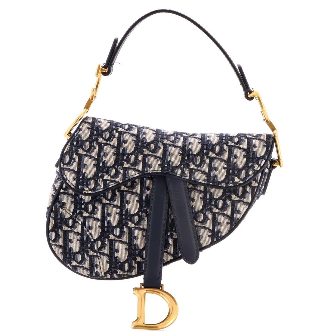Canvas Oblique Christian Dior Saddle Mini: Canvas Oblique Christian Dior Saddle Mini Canvas Oblique Christian Dior Saddle Mini - A stylish and compact shoulder bag with a classic oblique design, featuring a canvas exterior in a vibrant blue