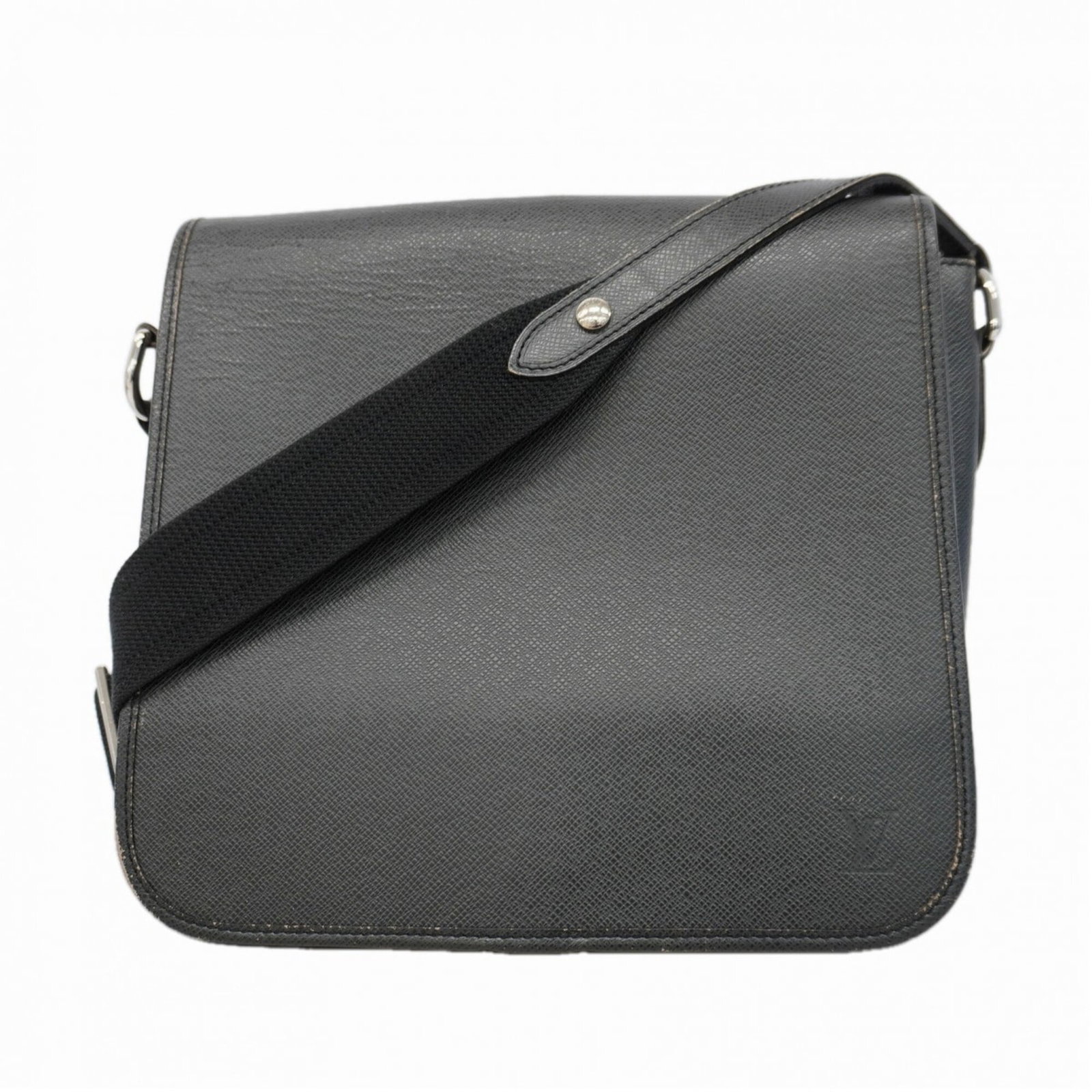 Shoulder Bag by Louis Vuitton: Shoulder Bag by Louis Vuitton The Louis Vuitton shoulder bag boasts a classic design with clean lines and a timeless color palette, presented in the rich Ardoise hue. Measuring 27cm x 28.5cm x 10cm,