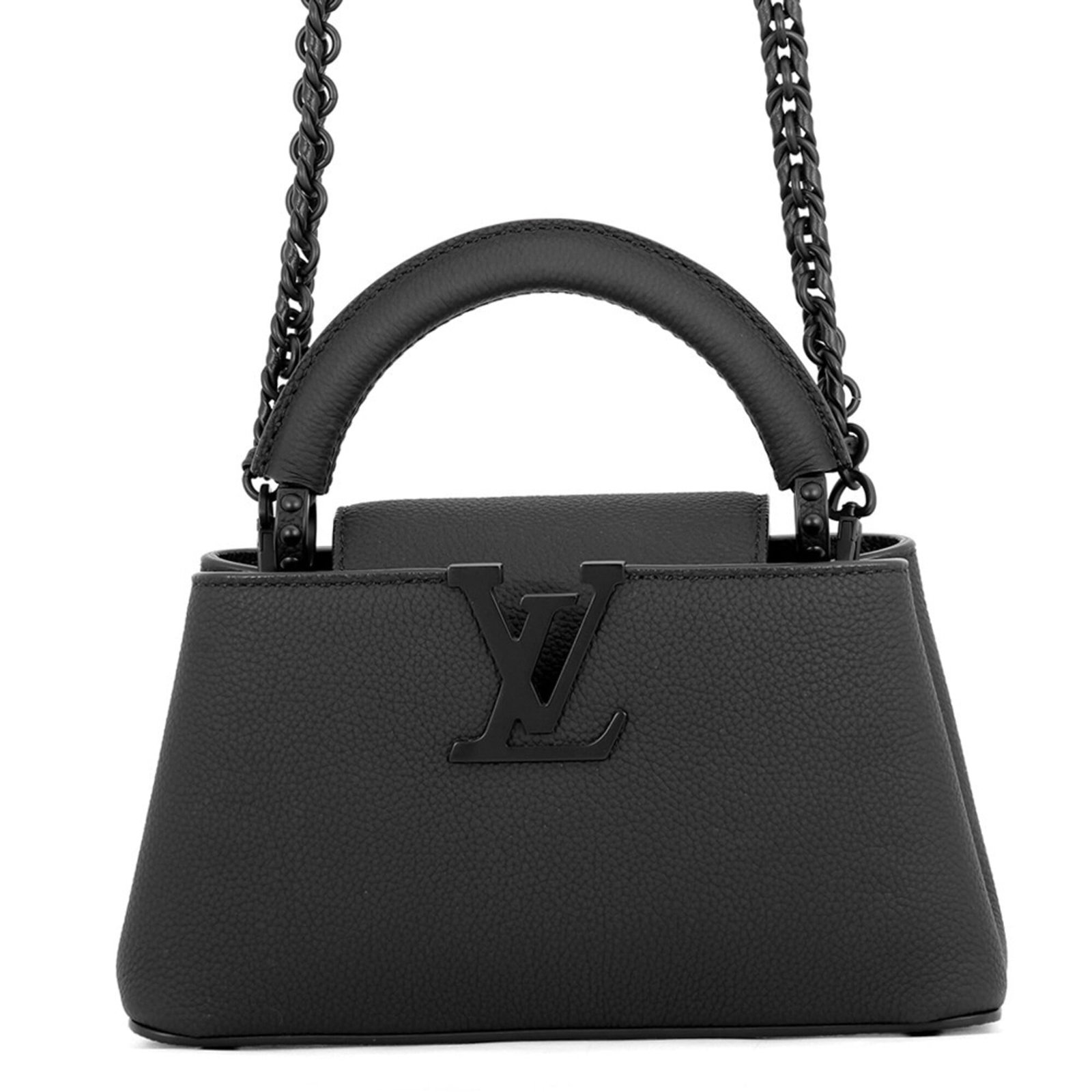 Shoulder Bag Handbag Leather Louis Vuitton: Shoulder Bag Handbag Leather Louis Vuitton Black Leather Louis Vuitton Shoulder Bag with Flap Closure and Zipper Pockets. This Italian-made shoulder bag features a sleek design, black leather