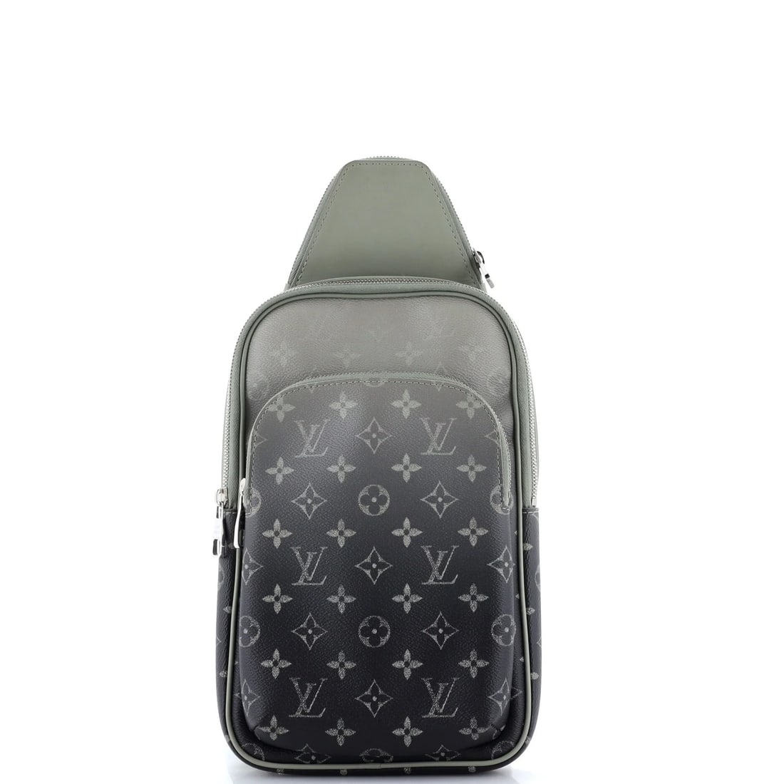 Canvas Monogram Sling Bag Vuitton Louis Avenue NM Gradient: Canvas Monogram Sling Bag Vuitton Louis Avenue NM Gradient Canvas Monogram Sling Bag Vuitton Louis Avenue NM Gradient - A stylish and practical cross body bag with a unique green gradient monogram can