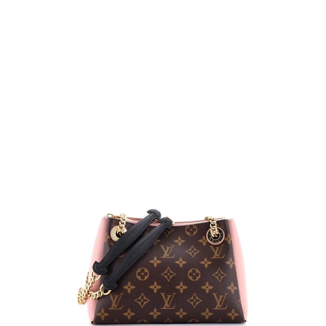Louis Vuitton Surene Monogram Canvas Handbag Leather BB: Louis Vuitton Surene Monogram Canvas Handbag Leather BB The Louis Vuitton Surene Monogram Canvas Handbag Leather BB is a stylish and functional shoulder bag with a signature pink monogram canvas