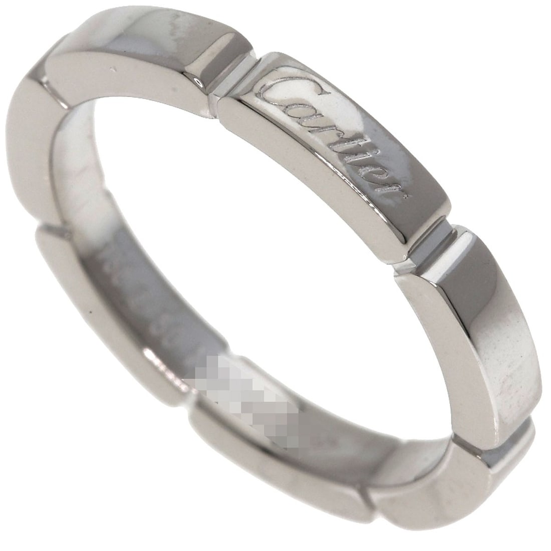 Cartier Mayon Panthere # 50 Ring K18 White Gold: Cartier Mayon Panthere # 50 Ring K18 White Gold Cartier's Mayon Panthere #50 Ring boasts a striking silver K18 White Gold exterior, showcasing the brand's signature style. This elegant ring,