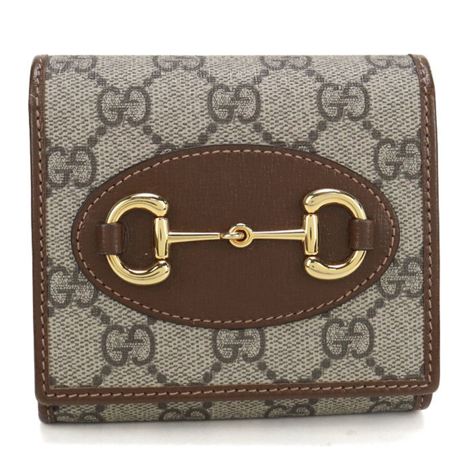 Gg Supreme Gg Bi Fold Wallet: Gg Supreme Gg Bi Fold Wallet Item Specifics: Brand: Gucci Country of Origin: Italy MPN: 621891 Type: Wallet (bi-fold) Gender: Women Material: GG Supreme Color: Beige Size (HxWxD): 10.5cm x 11cm x 3.5c