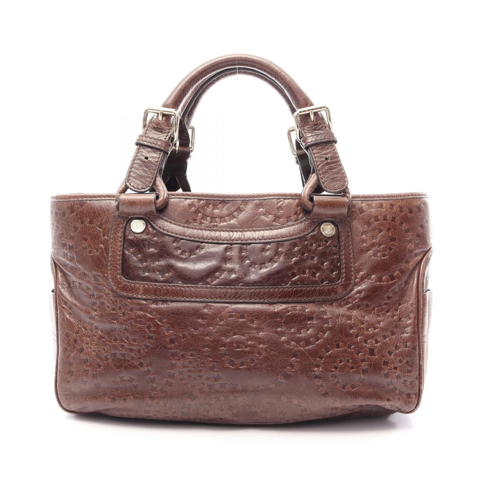 Celine Handbag Leather: Celine Handbag Leather Brown Celine Handbag Made from High-Quality Leather. The bag measures 20cm x 32cm x 13cm and features a classic design. Item Specifics: Brand: Celine Type: Handbag Material: