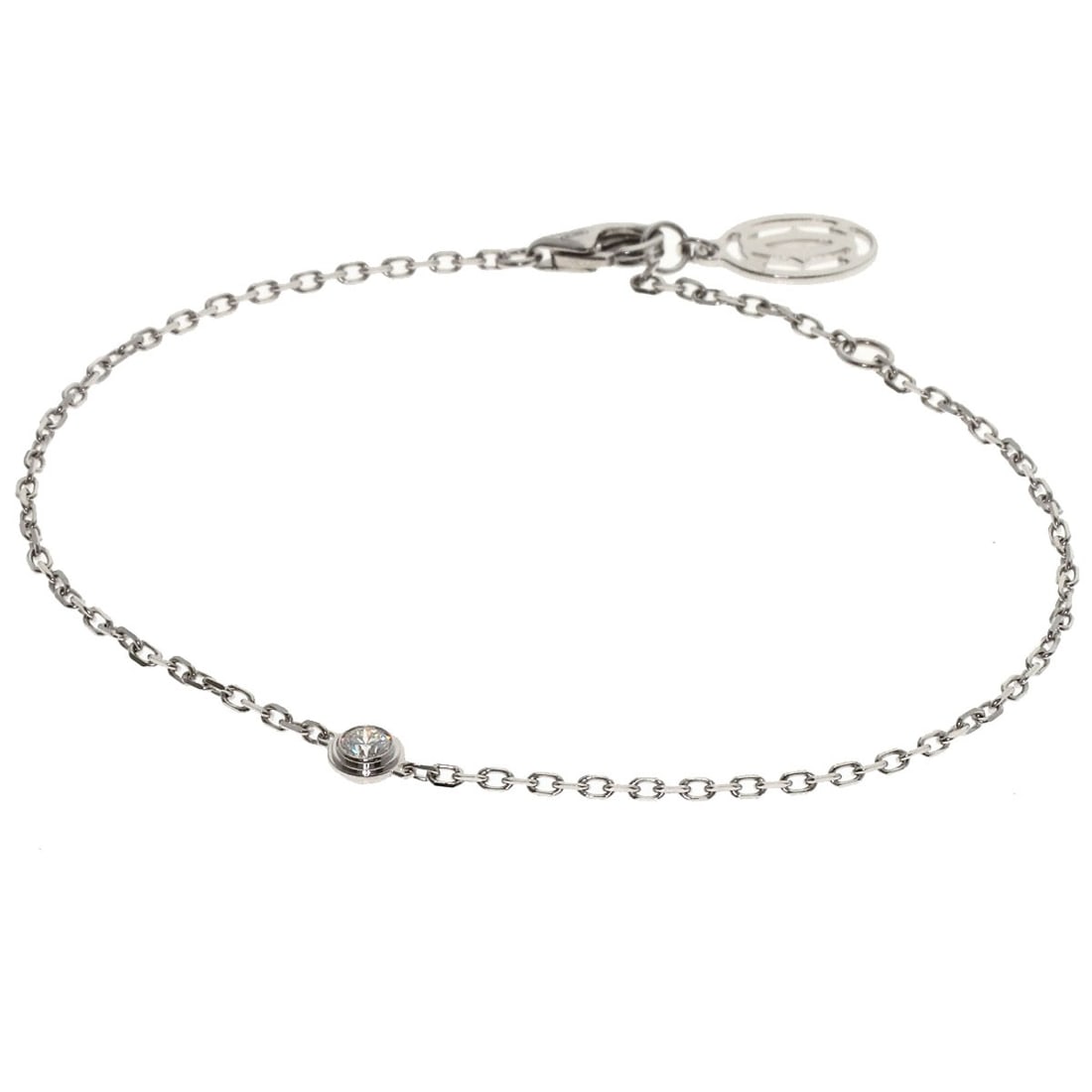 Sm Diamond K18 White Gold Cartier Damour Diamantleger: Sm Diamond K18 White Gold Cartier Damour Diamantleger Item Specifics: Brand: CARTIER Style: Bracelet Material: K18 White Gold Color: Silver Metal: Gold Main Stone: Diamond Type: Bracelet Exterior