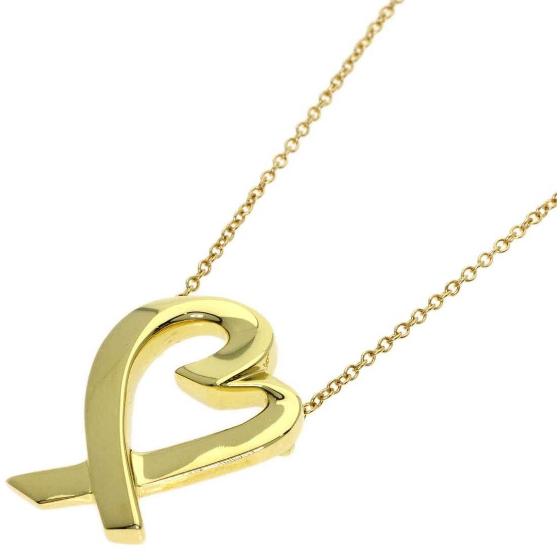 Loving Heart Necklace Tiffany&Co. K18 Yellow Gold: Loving Heart Necklace Tiffany&Co. K18 Yellow Gold Item Specifics: Brand: TIFFANY&Co. Style: Necklace Material: K18 Yellow Gold Color: Gold Metal: Gold Main Stone: No stone Type: Necklace Closure: