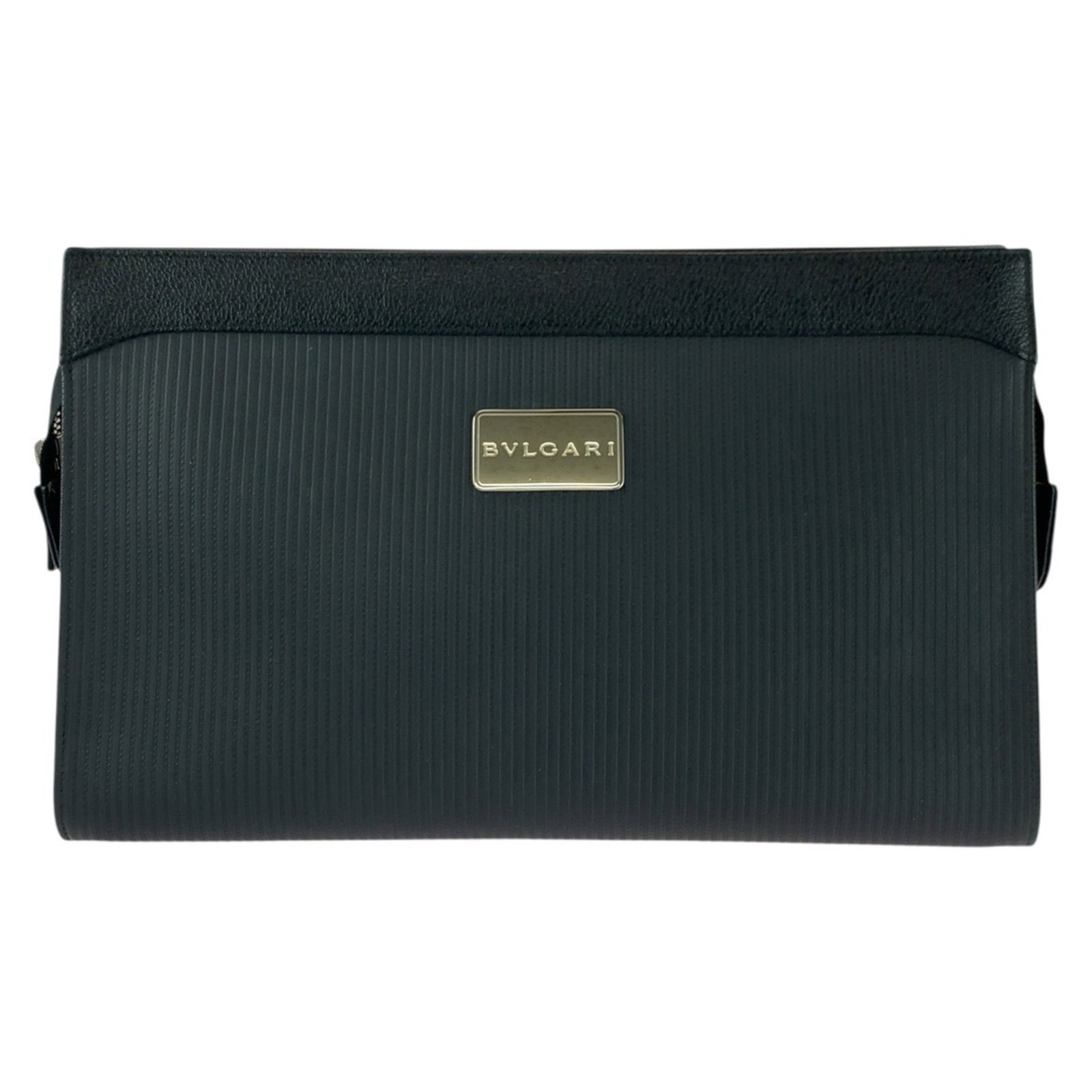 Bvlgari Clutch Bag Pvc: Bvlgari Clutch Bag Pvc Bvlgari Clutch Bag in Black PVC. Made from high-quality PVC, this sleek clutch bag measures 17cm x 29cm x 8cm, perfect for adding a touch of Italian style to any evening outfit.
