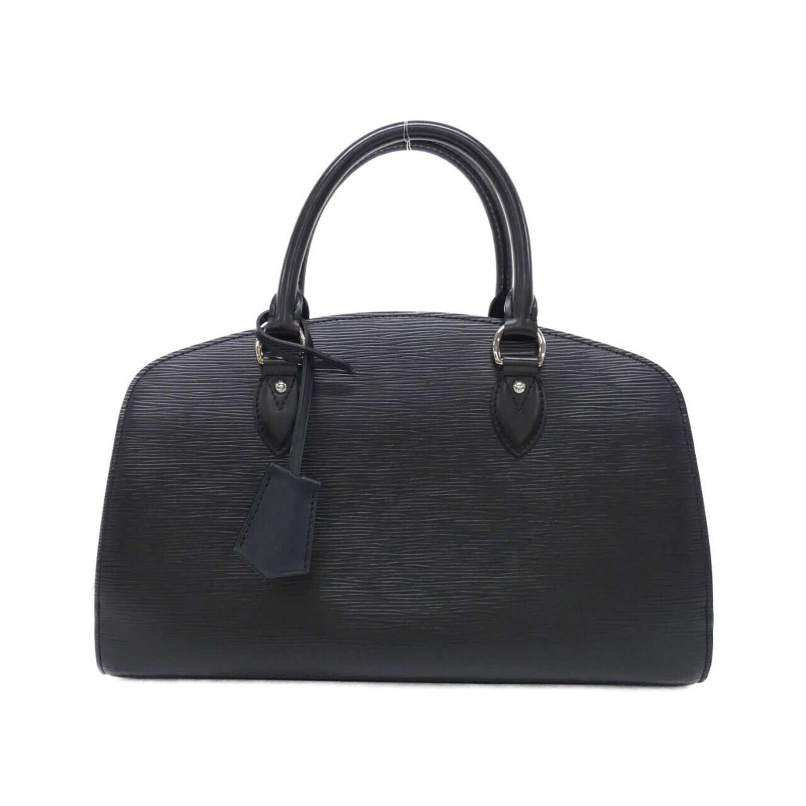 Handbag Leather Louis Vuitton: Handbag Leather Louis Vuitton The Louis Vuitton MPN M59072 Handbag is a sleek and sophisticated black leather bag with a classic design. Measuring 22cm x 35cm x 14cm, it features high-quality
