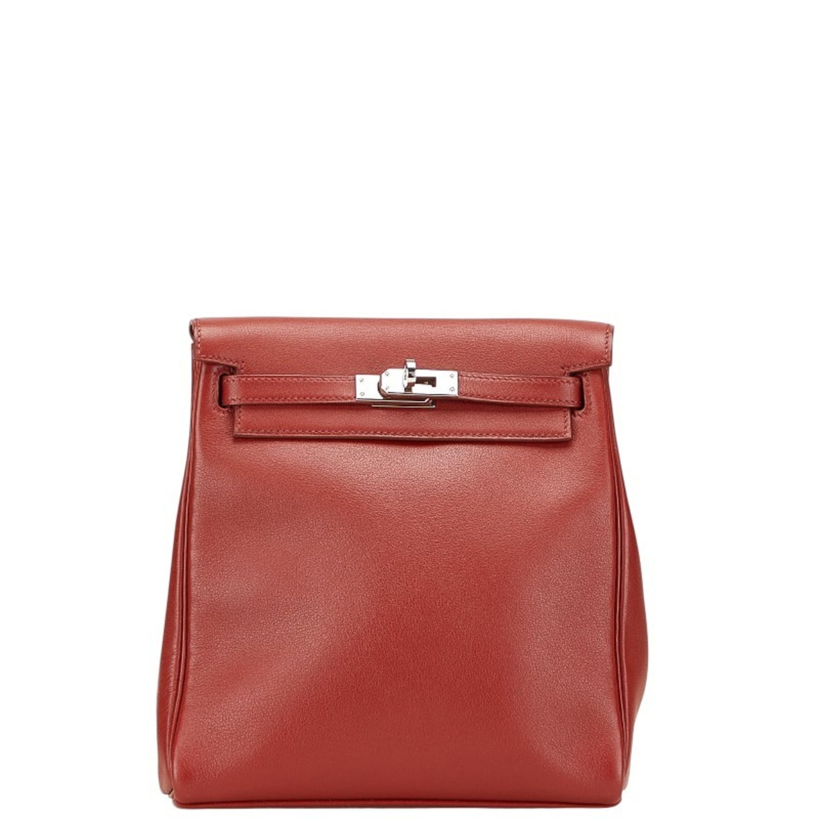 Swift Leather Backpack Hermes: Swift Leather Backpack Hermes Swift Leather Backpack in Red Color. This Swift Leather Backpack from the Hermes Kelly line features a striking red color and a turn lock closure. Comes with a dust bag, 