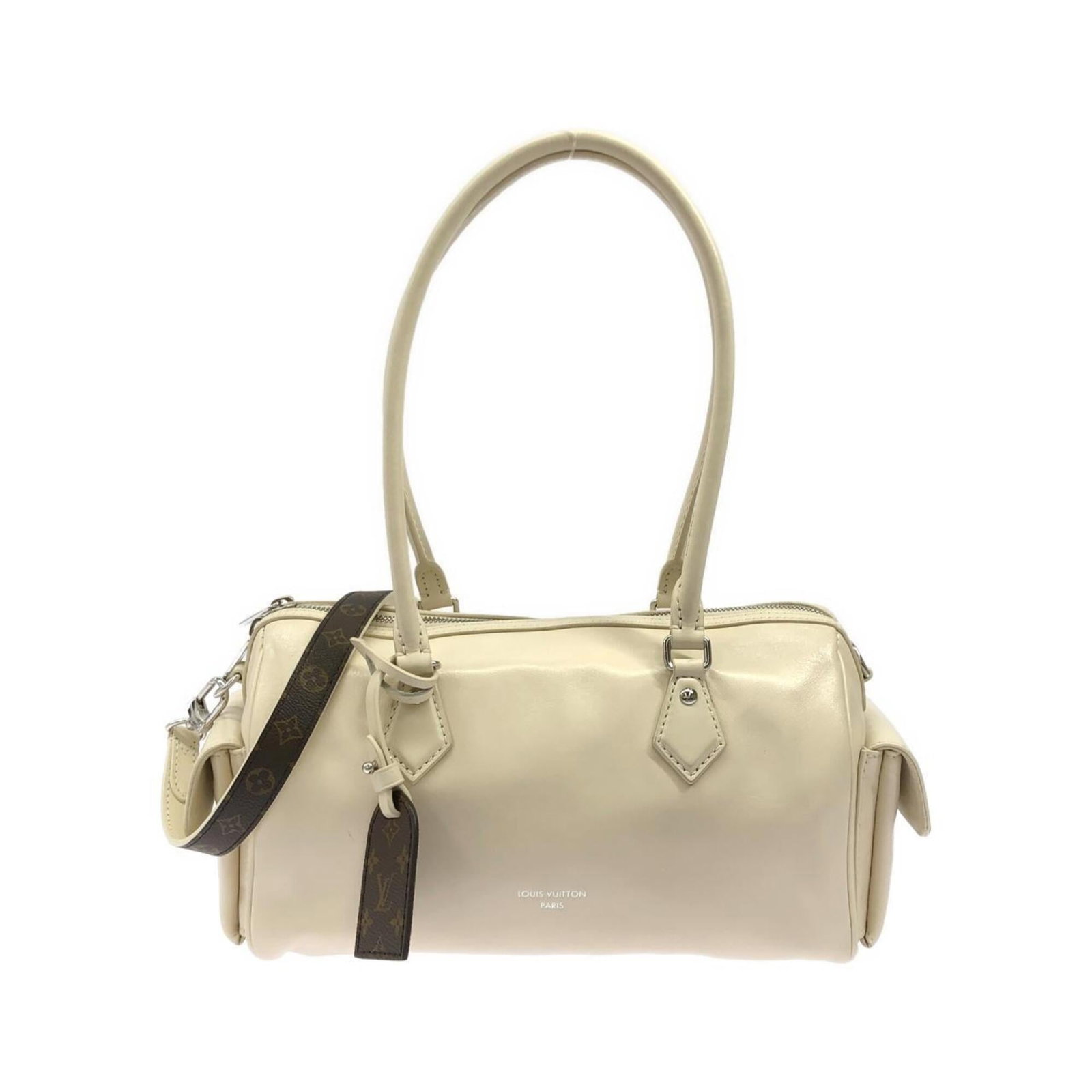 Shoulder Bag Leather Louis Vuitton: Shoulder Bag Leather Louis Vuitton The Louis Vuitton MPN M12965 Shoulder Bag is a high-quality leather bag with a classic design. Made from lambskin leather, it features a timeless ivory and white col