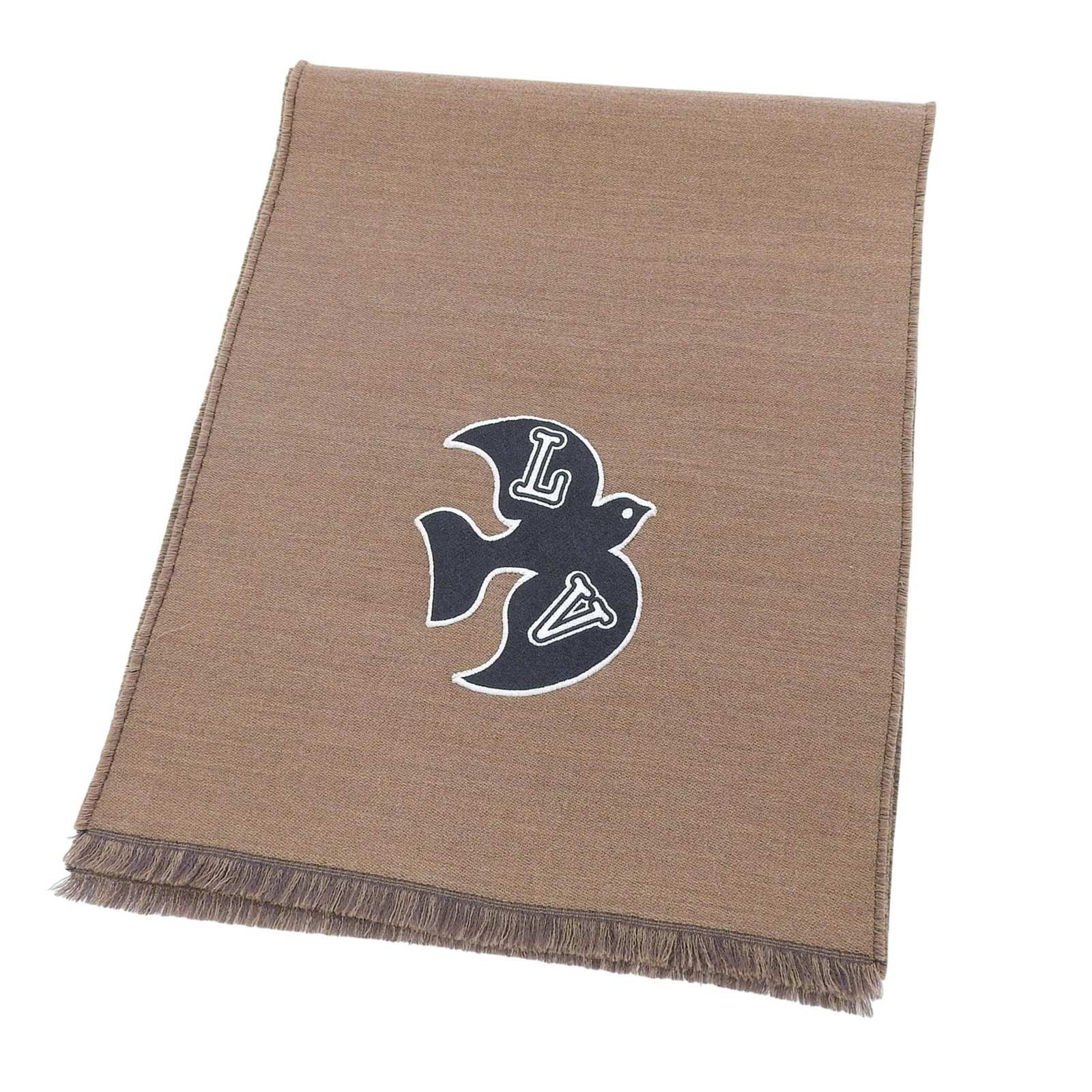 Louis Vuitton Stole: Louis Vuitton Stole Brown Louis Vuitton Stole measures 1.8m x 35cm, a unique piece from Italy. The stole features a distinctive brown color and a notable size, making it a striking accessory. Item Spe