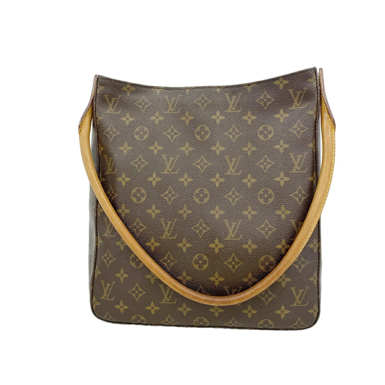 Shoulder Bag by Louis Vuitton: Shoulder Bag by Louis Vuitton Brown Louis Vuitton shoulder bag with dimensions 31cm x 28cm x 10cm. This stylish bag features a classic design with clean lines and a spacious interior. Its brown color