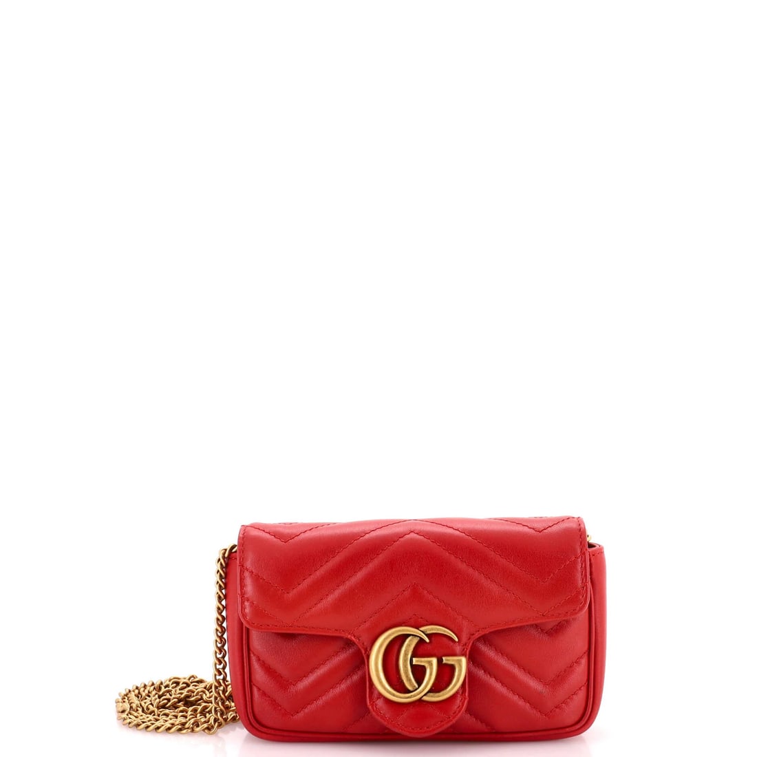 Gucci GG Marmont Matelasse Leather Mini Super Flap Bag: Gucci GG Marmont Matelasse Leather Mini Super Flap Bag The Gucci GG Marmont Matelasse Leather Mini Super Flap Bag is a stylish and compact cross-body bag featuring a signature red exterior with matela
