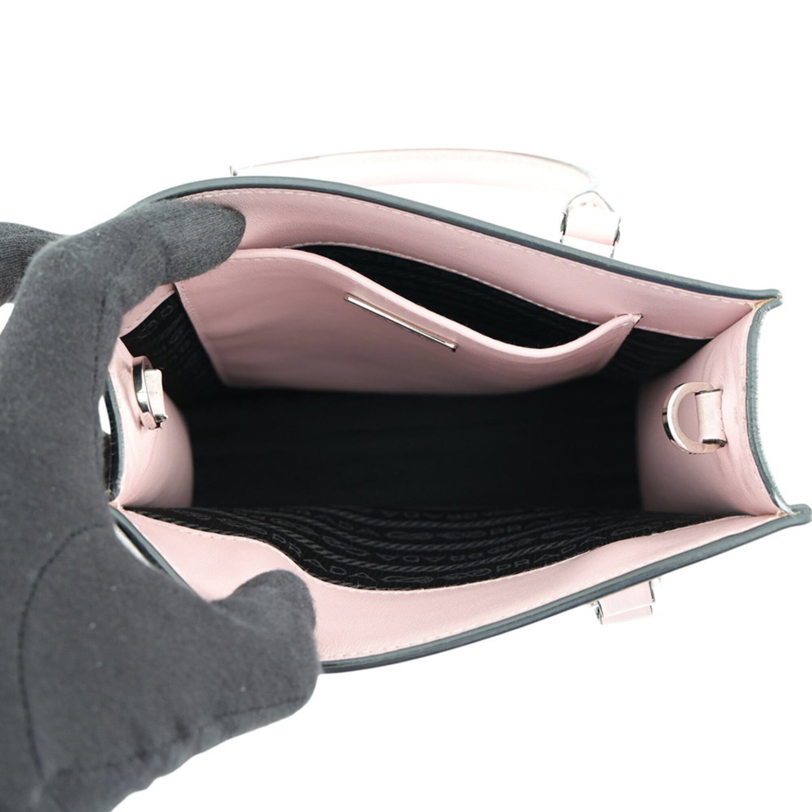 Handbag Leather Prada - 6